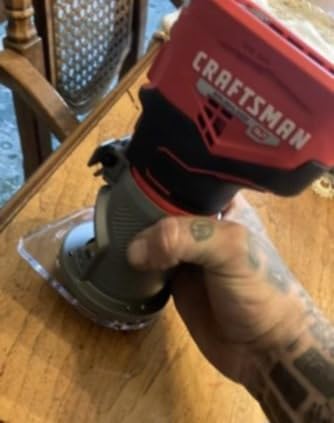 CRAFTSMAN V20 Router Tool, Cordless, Variable Speed, Fixed Base Router with Depth Adjustment (CMCW400B) customer photo 2