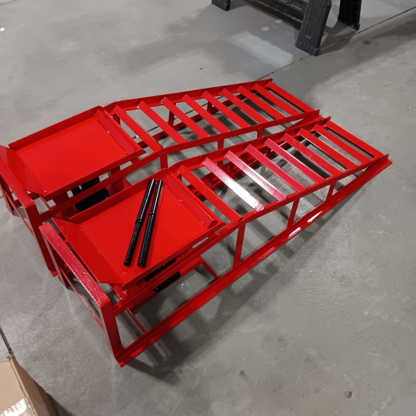 2PCS 5T 11060lbs Hydraulic Car Ramps, Heavy Duty Hydraulic Vehicle Ramps Lift Ramp, Portable Car Ramps for Oil Changes - Ideal for low profile cars, trucks & SUVs. Perfect for oil changes & home garage auto repair customer photo 2