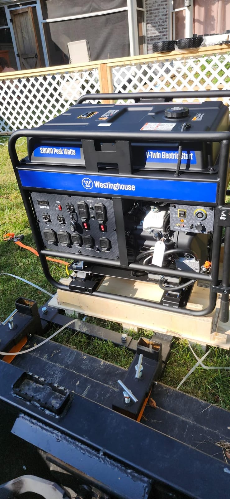 Westinghouse 28000 Peak Watt Home Backup Portable Generator, Remote Electric Start with Auto Choke, Transfer Switch Ready 30A & 50A Outlets, Gas Powered, CO Sensor customer photo 1