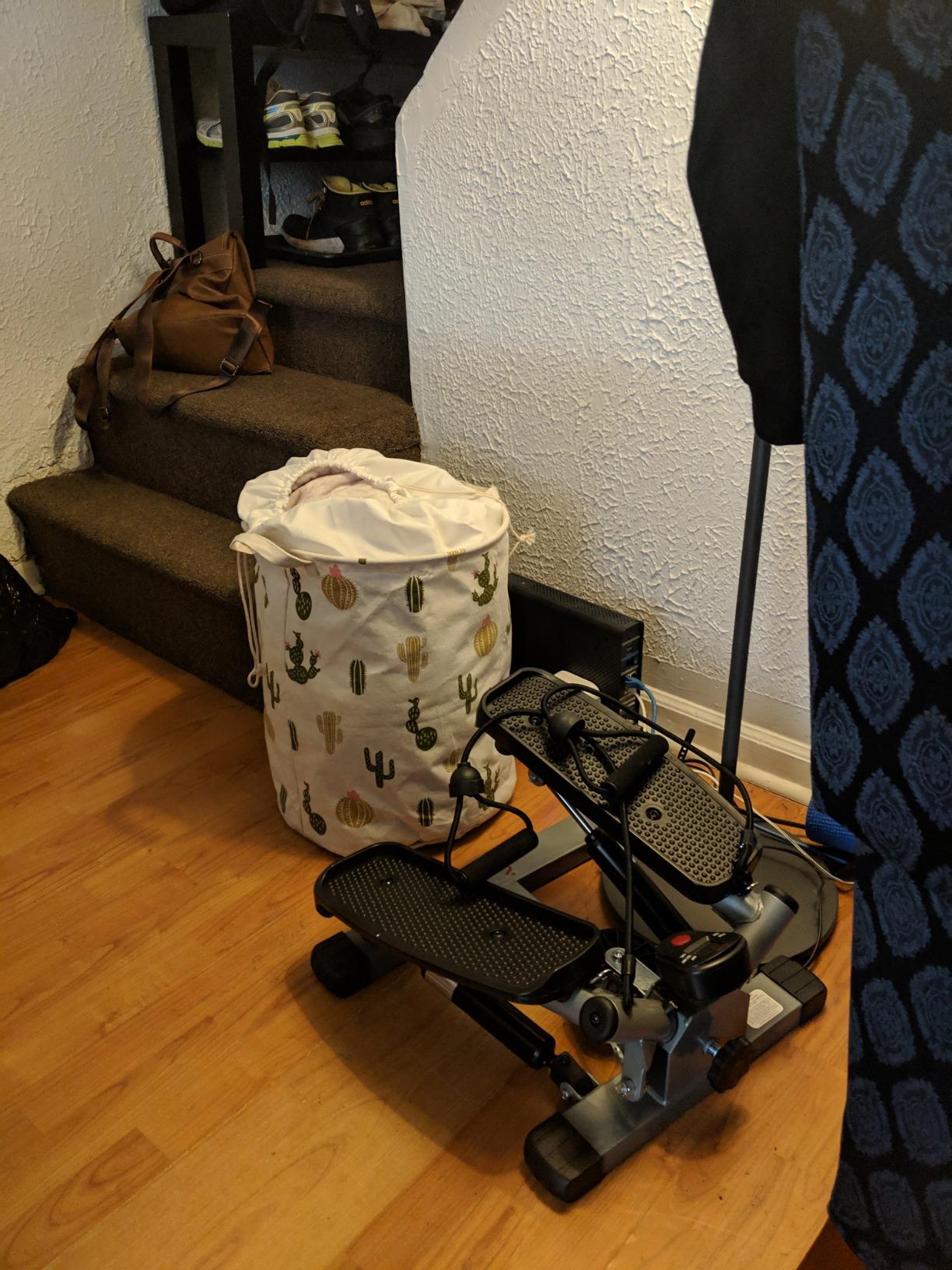 Sunny Health & Fitness 2-in-1 Power Stepper, 400 lb Weight Capacity, Resistance Bands, Height-Adjustable, Low-Impact Cardio, Bluetooth + SunnyFit App, SF-S021054 customer photo 2