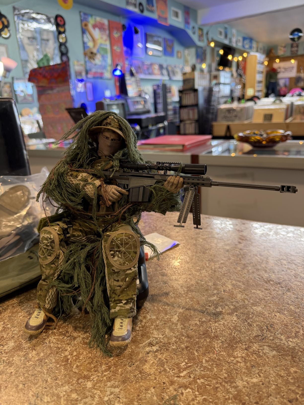 1/6 Sniper Soldier Action Figure Model, Army Military Soldier Model Set | 12 Inch Realistic Soldier Model with Rich Accessories Collection Gifts - Camouflage Desert customer photo 1