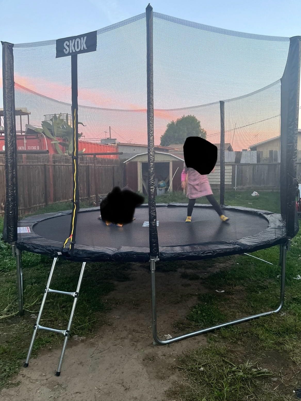 SKOK Trampoline for Kids, 400LBS Outdoor Trampoline with Net - ASTM Approved Trampoline for Children and Adults customer photo 1