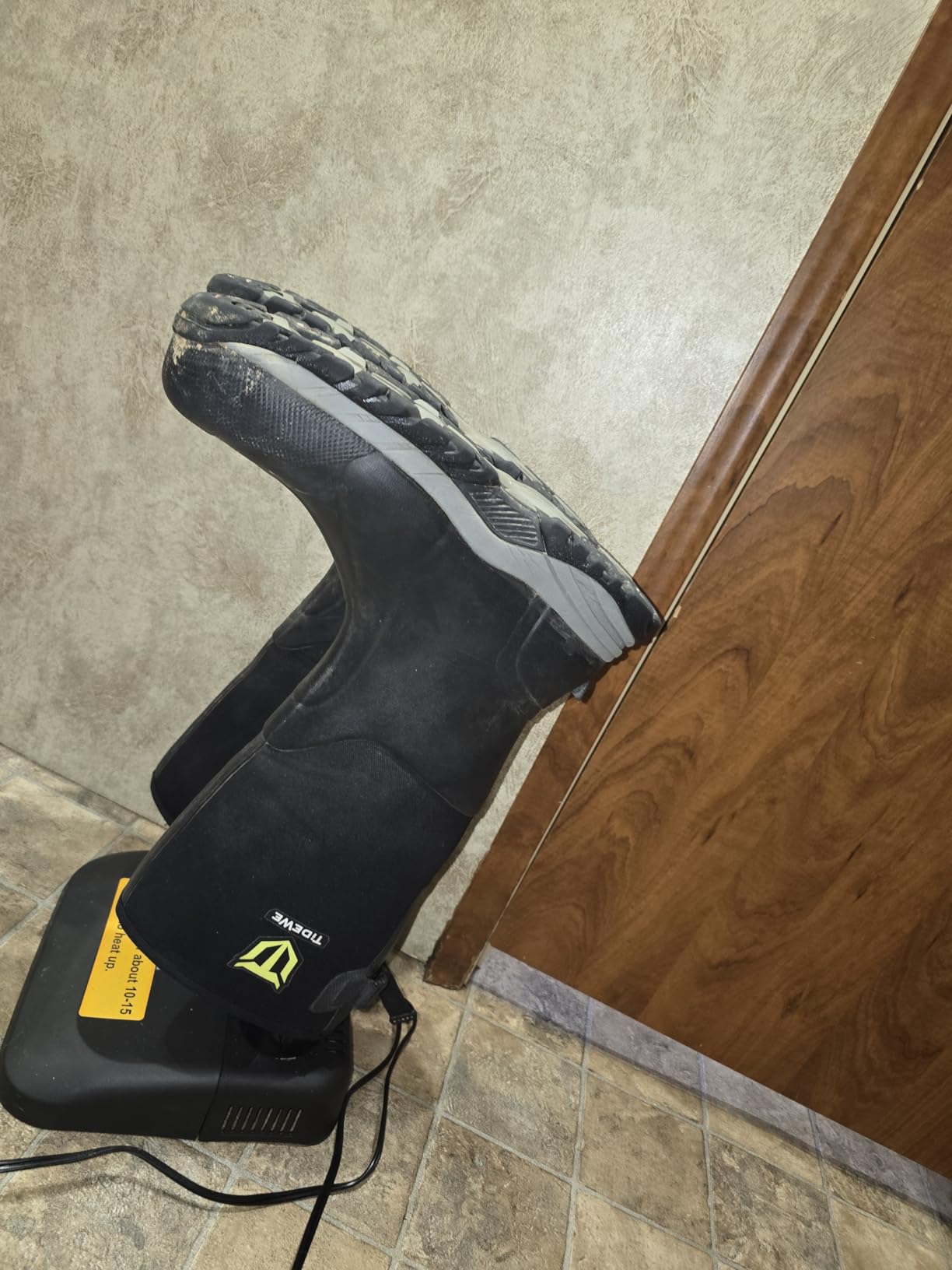 TIDEWE Work Boots for Men, 6mm Neoprene Puncture-Resistant Boots, Steel Toe & Shank customer photo 2