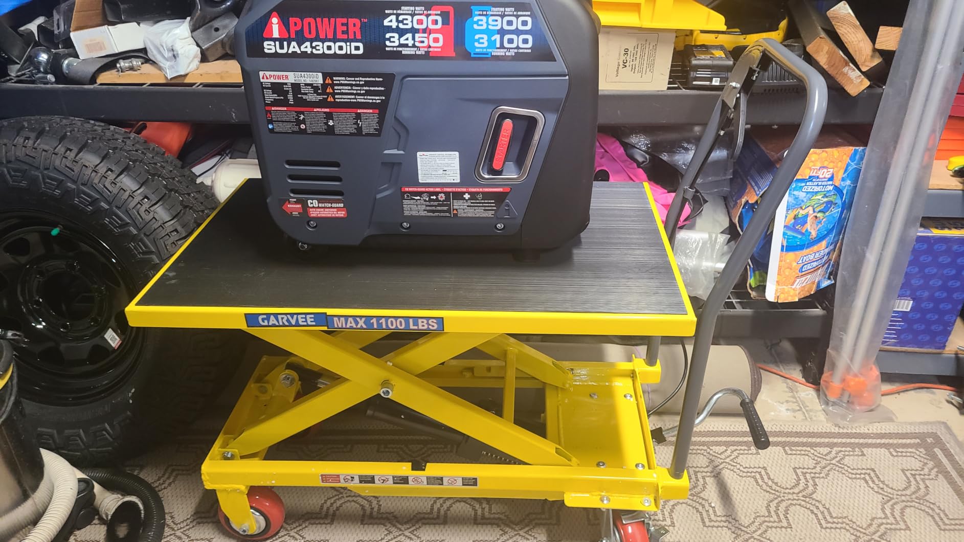 A-iPower 7600W Dual Fuel Quiet Portable Inverter Generator, Electric Start RV Ready, EPA & CARB Compliant CO Sensor, With Telescopic Handle For Backup Home Use, Tailgating & Camping (SUA7600iED) customer photo 2