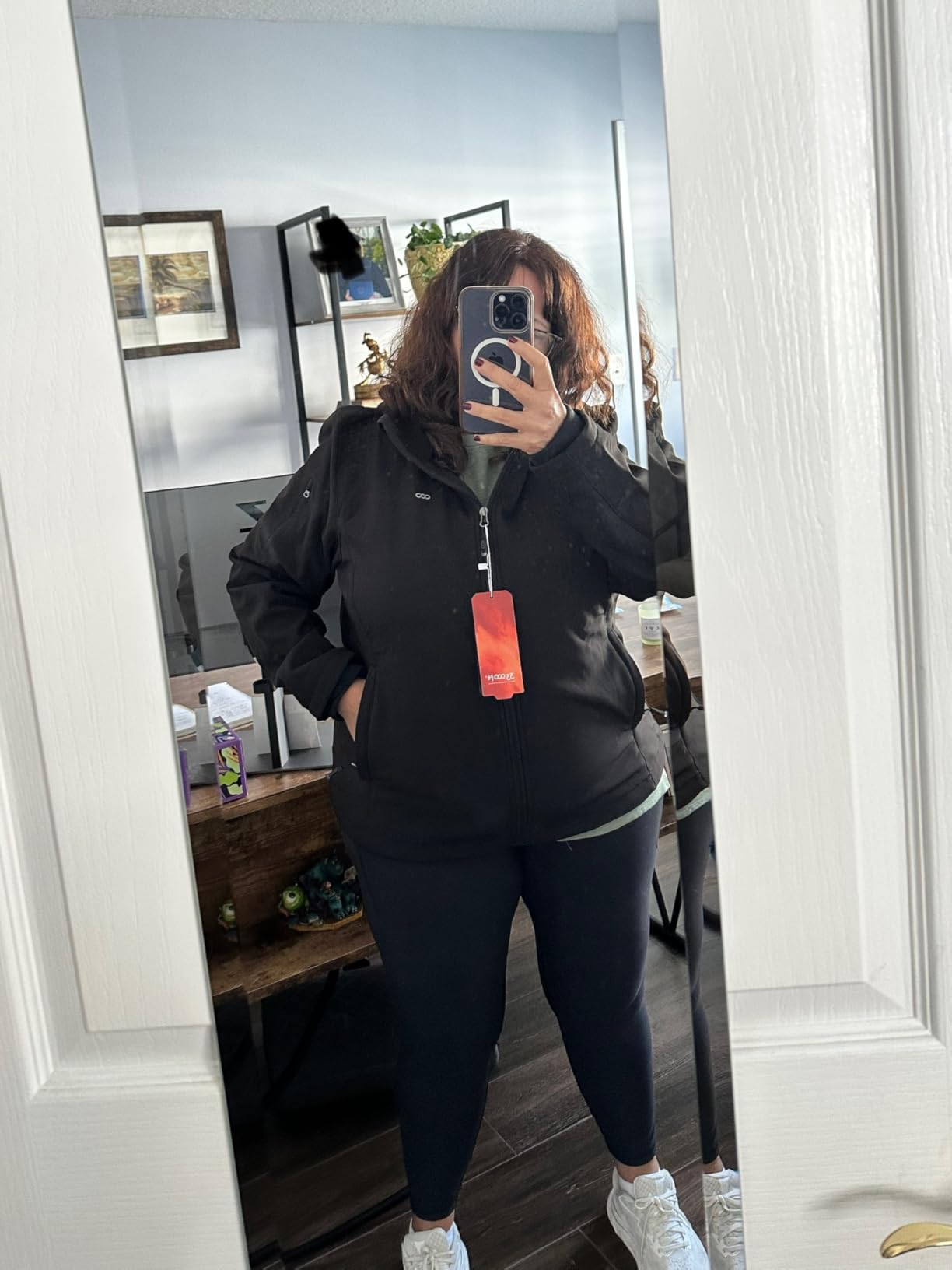 33,000ft Women's Softshell Jacket Waterproof Hooded Fleece Lined Rain Coat customer photo 1