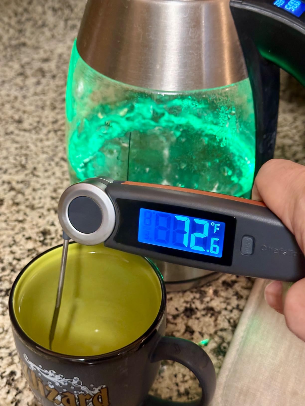 Finaltouch X10 Instant Read Digital Meat Thermometer NSF Certified | Waterproof Professional for Cooking Grilling BBQ Baking Candy Oil with Rotating Probe and Backlit Display (Royal Navy) customer photo 2