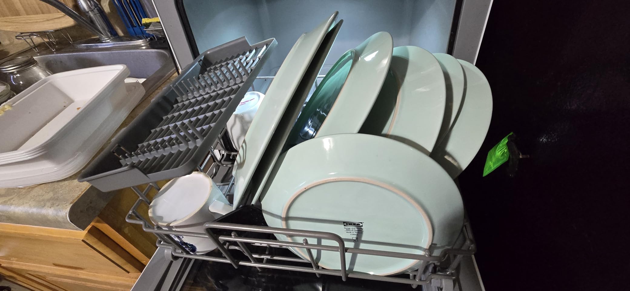 COMFEE' Portable Dishwasher Countertop with 5L Built-in Water Tank, No Hookup Needed, 6 Programs, 360° Dual Spray, 192℉ High-Temp & Air-Dry Function, Mini Dishwasher for RVs, White customer photo 2