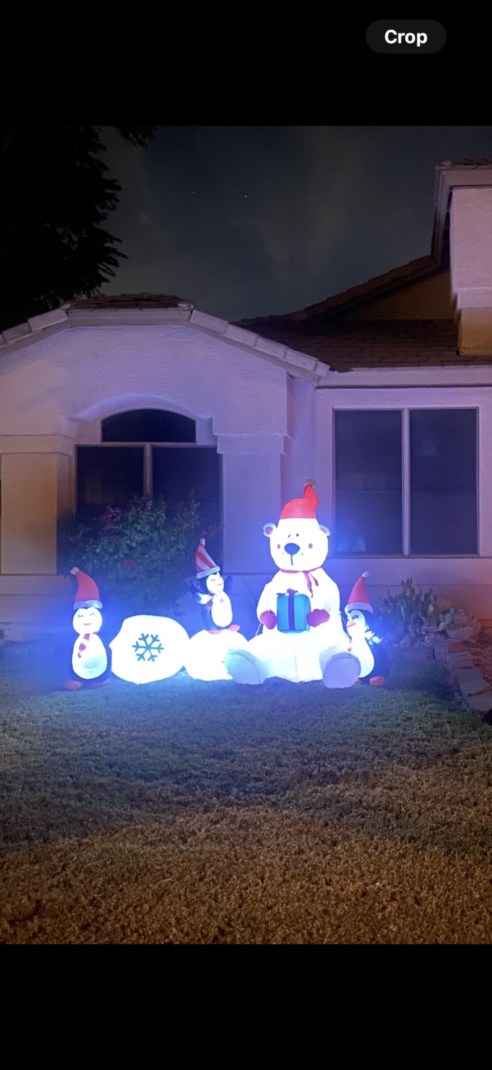 10ft Christmas Inflatable Outdoor Decoration Inflatable Santa Claus and Snowman Arch Decoration Built-in LED Lights for Christmas Holiday Party customer photo 1