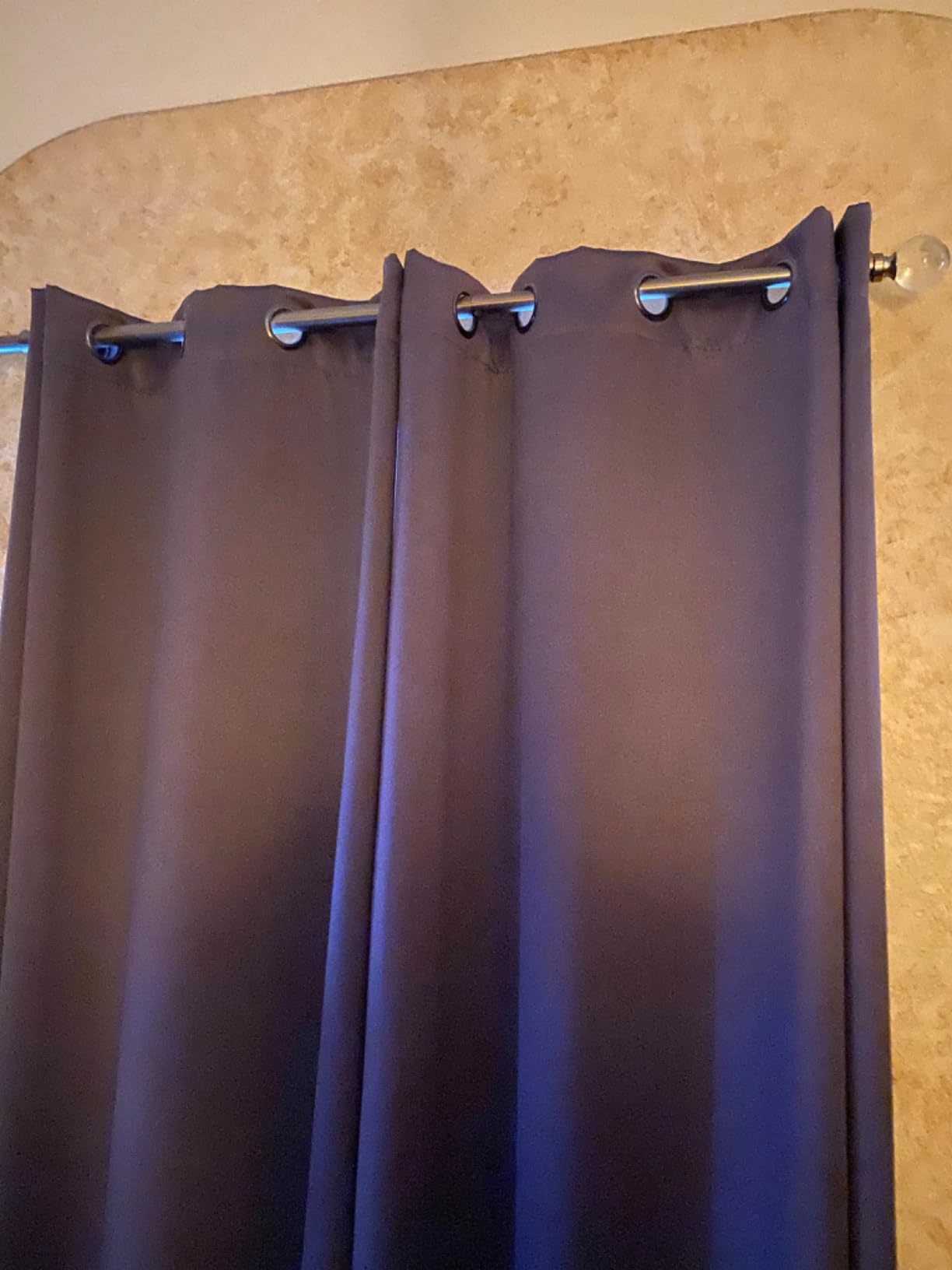 Sun Zero Nordic 2-Pack Theater Grade Noise Reducing Extreme 100% Blackout Grommet Curtain Panel Pair, 52