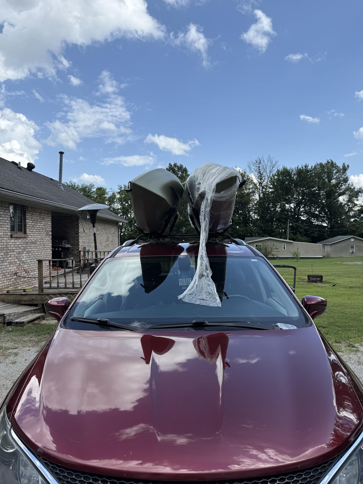 2 Pairs Kayak Roof Rack for Car Top Roof Mount Carrier | J Cross Bar, Canoe Boat Compatible customer photo 1