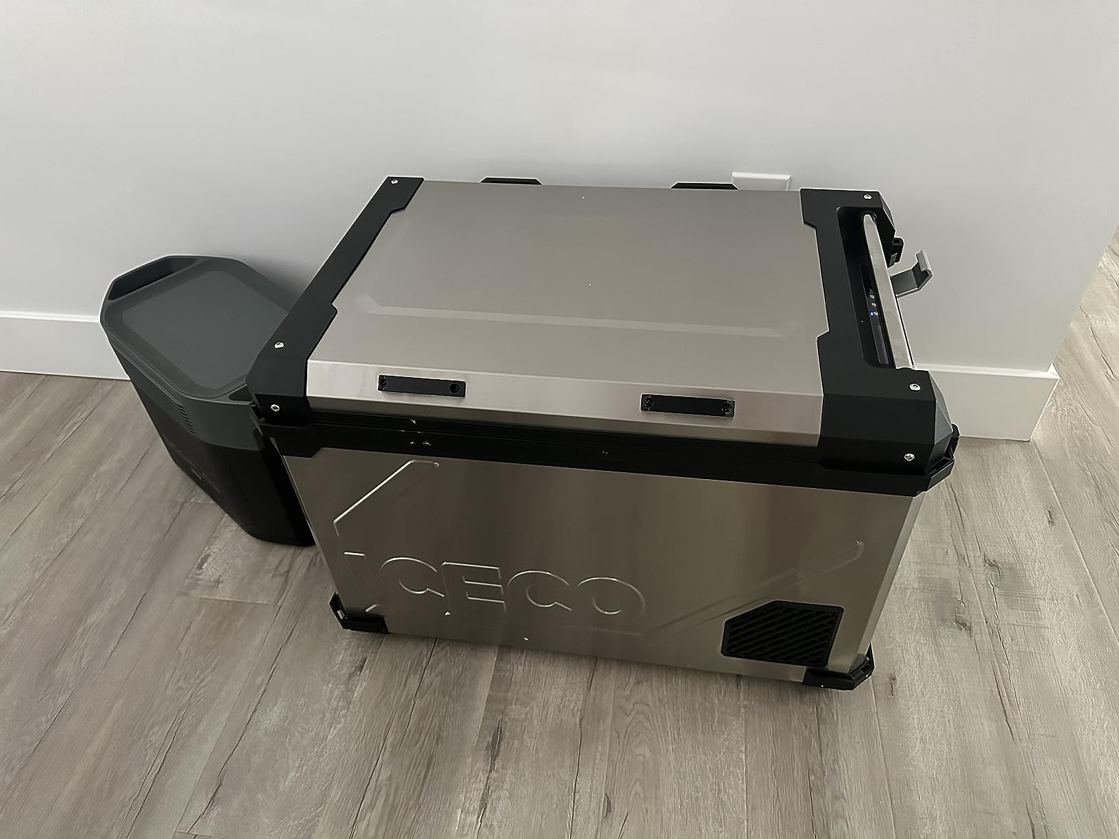 ICECO APL55 Dual Zone Portable Refrigerator Bluetooth Controlled, 55 Liter 12v refrigerator with SECOP Compressor, DC 12/24V, AC 110-240V, for Truck, Car and Home, -4℉~68℉(Silver) customer photo 1