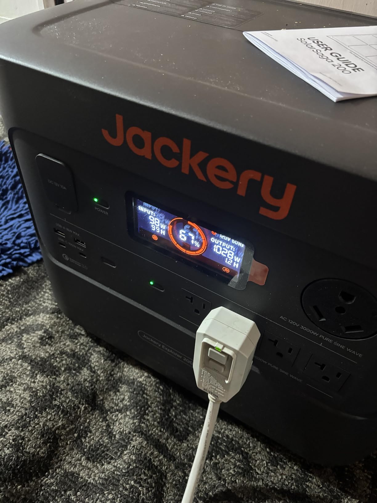 Jackery Explorer 2000 Plus Portable Power Station, 2042Wh, 3000W AC Output | LiFePO4 Battery, Expandable to 24kWh, UPS Home Backup, Solar Generator for Emergency, Camping, RV customer photo 2