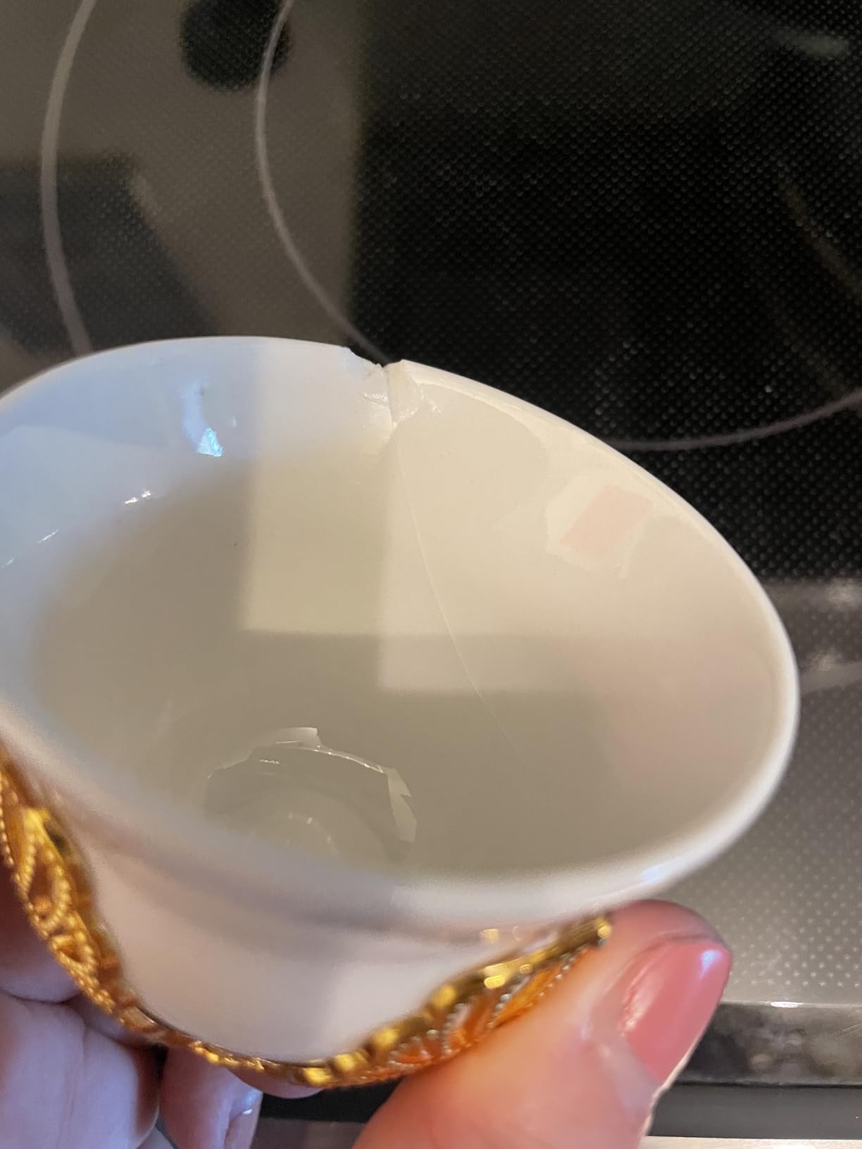 Mirra 1.8 oz Porcelain Turkish Coffee Cup Set of 6 with Removable Gold Holders | Arabic White Coffee Cups | Handcrafted Arabian Greek Turkish Coffee Cups | Juego de Tasas de Cafe customer photo 1