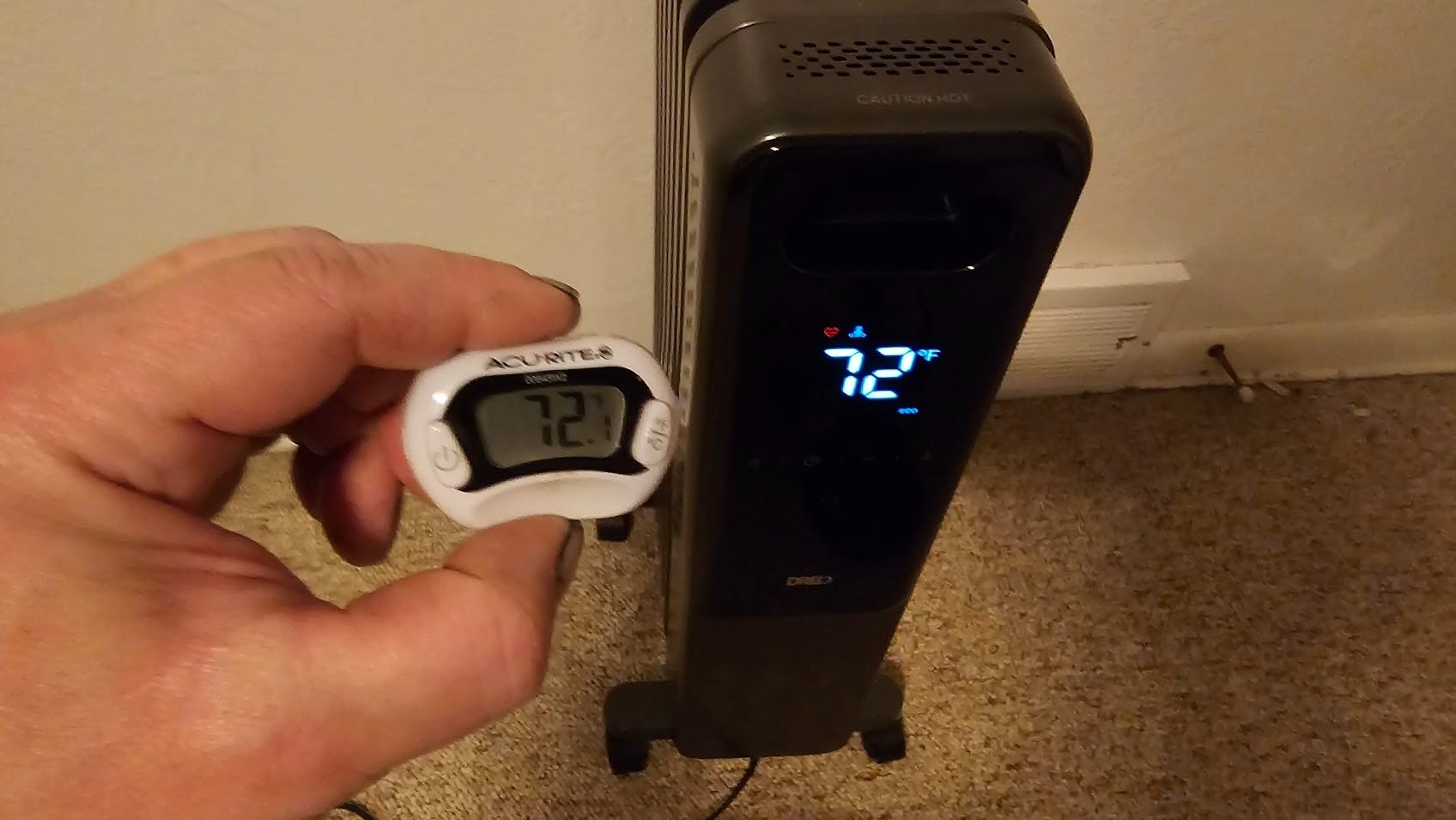 DREO Oil Filled Radiator, Electric Radiant Heaters for indoor use Large Room with Remote Control, Child Lock, 4 Modes, Overheat & Tip-Over Protection, 24h Timer, Digital Thermostat, Quiet, 1500W customer photo 2