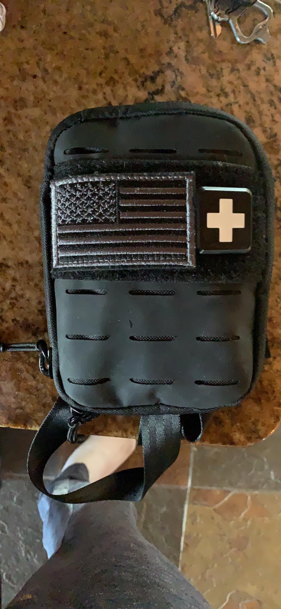 My Medic Sidekick - Camping Hiking and Backpacking First Aid Kit - 70 Items - HSA and FSA Eligible - Small Ifak Great for Travel or Motorcycle - Portable Emergency Kit - Red customer photo 2