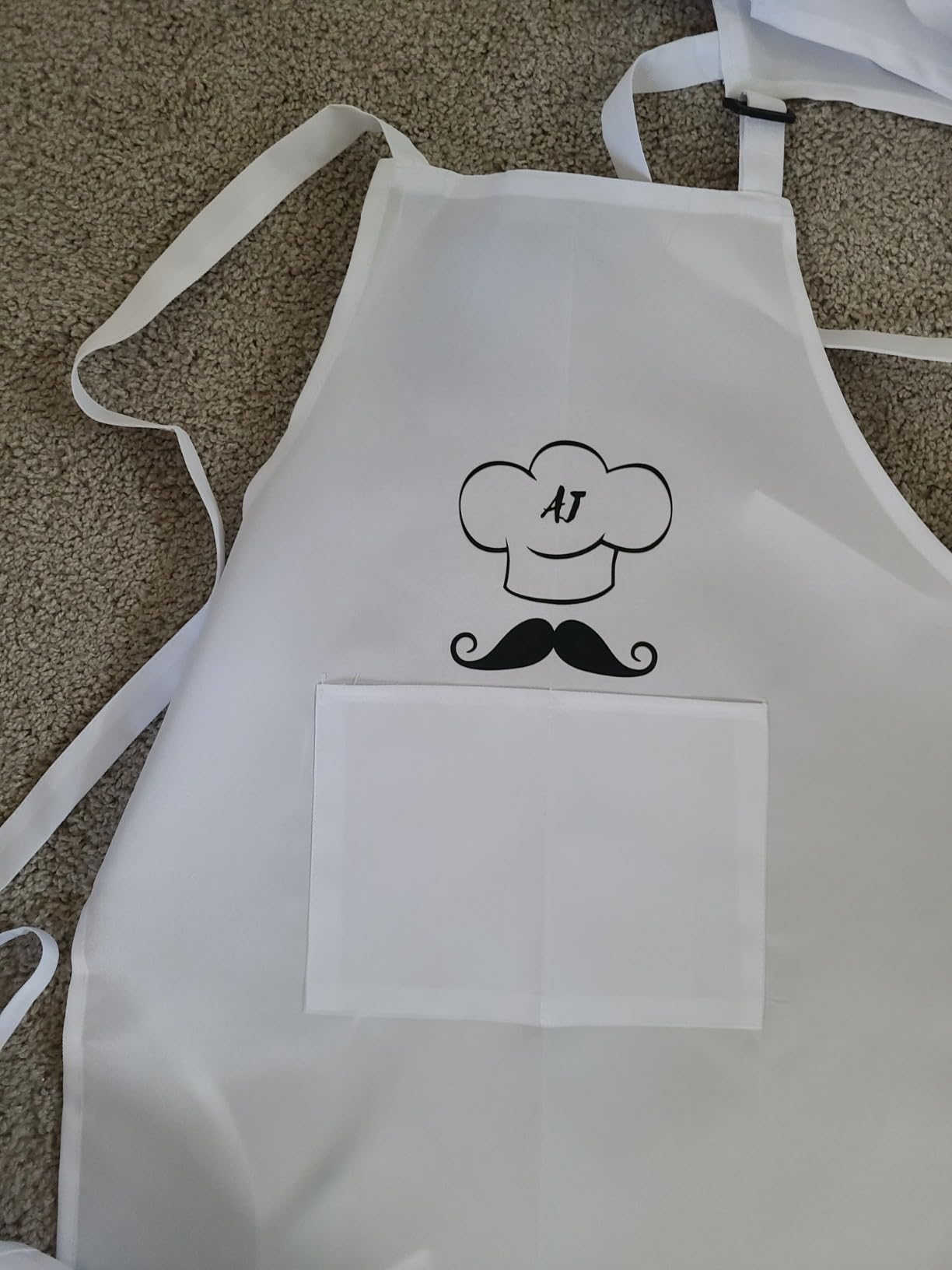 Kids Apron and Chef Hat Set with 2 Pockets White, 12 Sets | Adjustable Straps, Polyester Fabric, Classroom Activities, Cooking Classes, Baking, Painting, Art Group Events, 6-13 Years customer photo 2