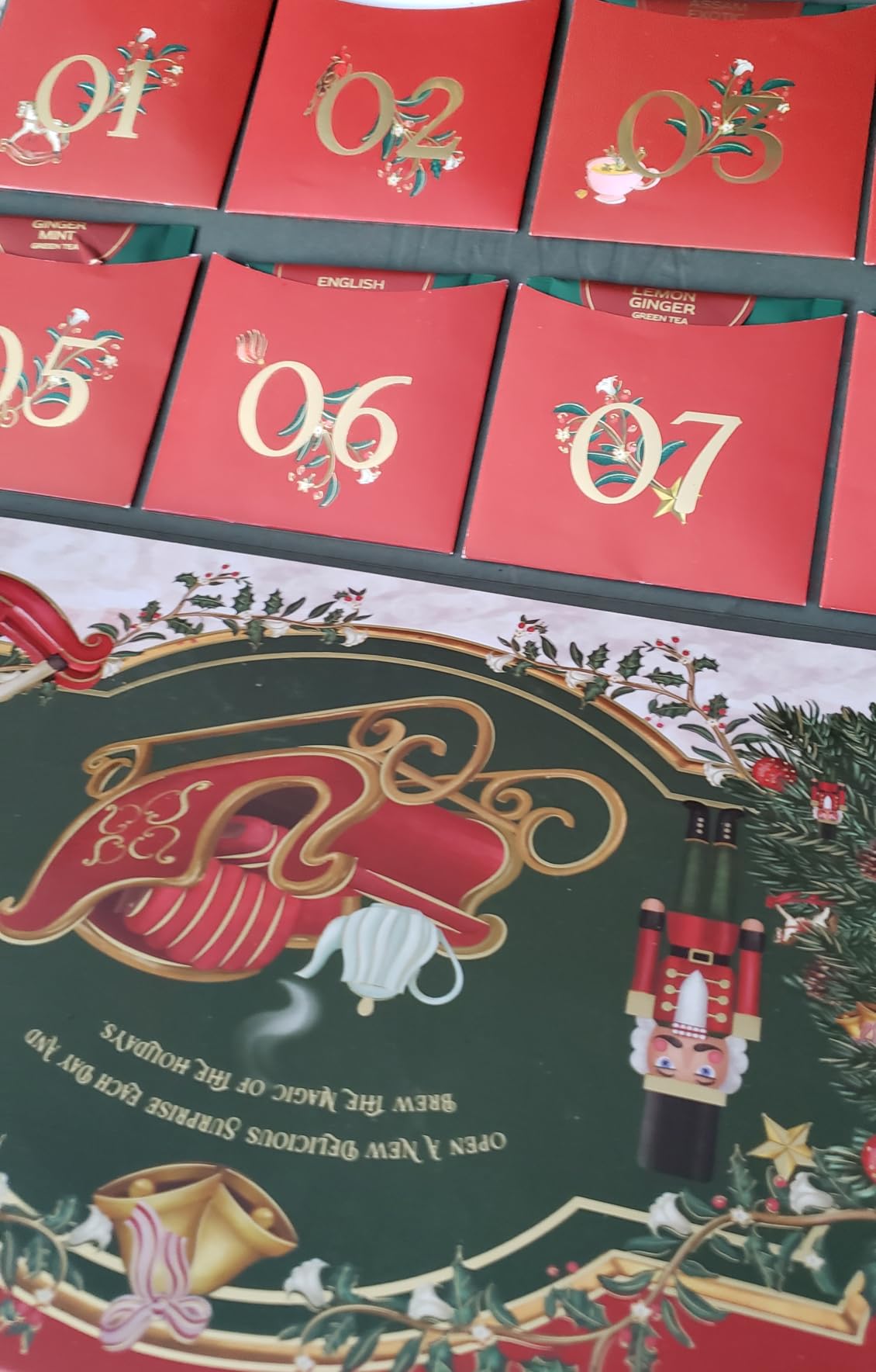 Limited Edition - Advent Calendar 2026 Folding Gift Box | 24 Unique Loose Leaf Teas - Holiday Gift Pack | Christmas Advent Calendar 2026 for Adults, Advent Calendar 2026 Adult Women and Men | VAHDAM customer photo 2