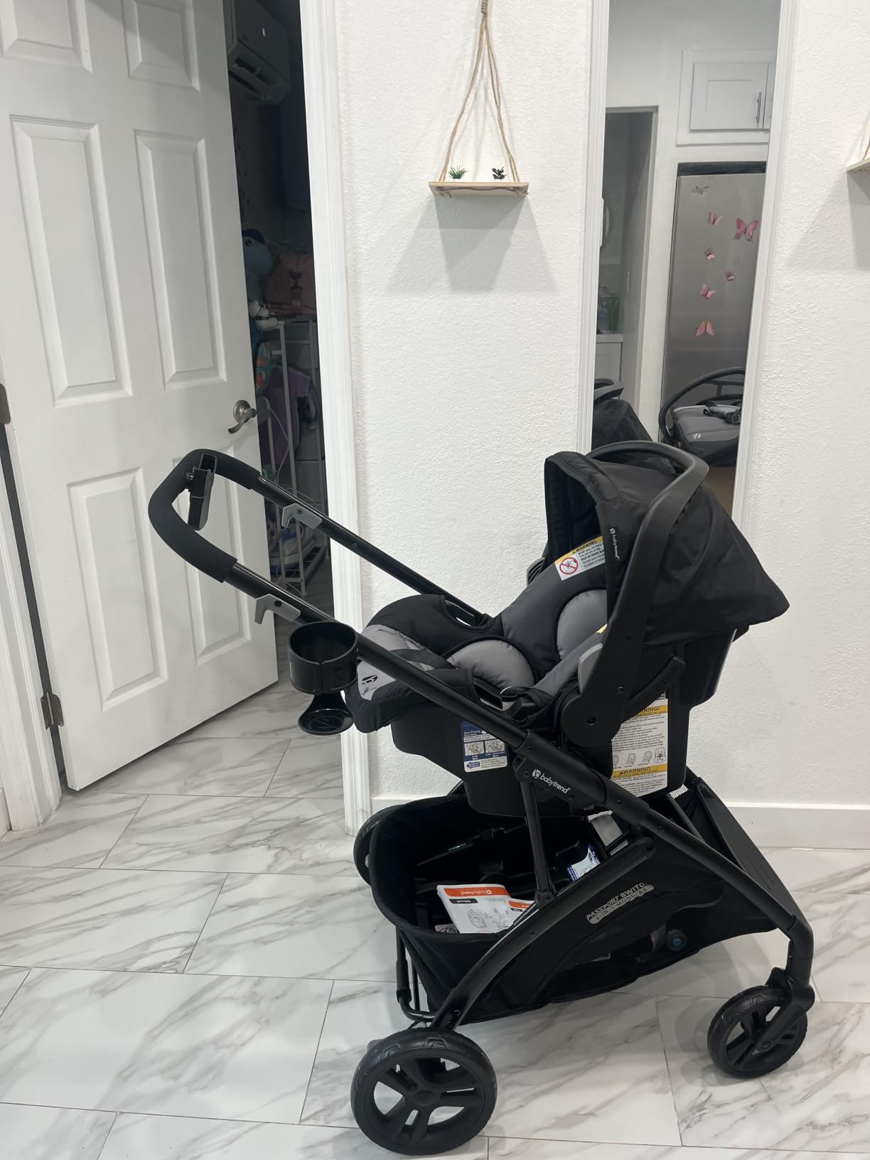 Baby Trend Passport Switch 6-in-1 Modular Stroller Travel System with EZ-Lift Plus Infant Car Seat, Dash Black customer photo 1