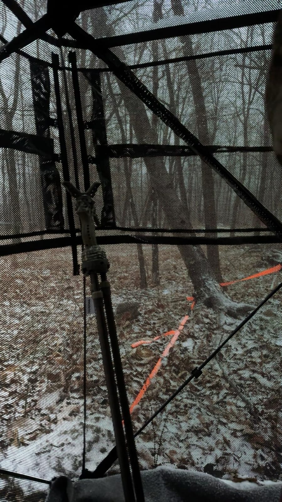 HUNTSEN Portable Hunting Blind - 270°/360° See Through with Waterproof Floor Mat | Detachable Ground Mat, Silent Adjustable Windows, Pop Up Ground Blind for 2-4 Person, Camouflage Shelter for Turkey Deer customer photo 2