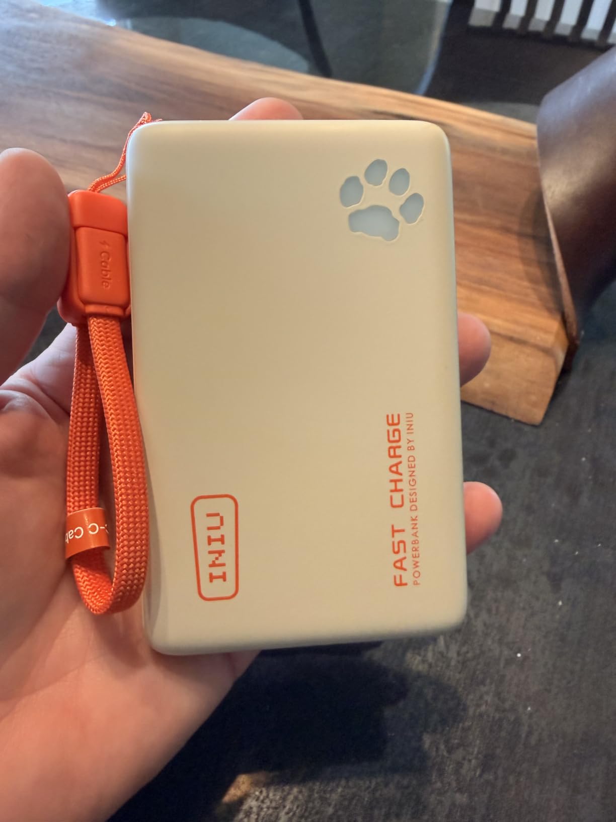 INIU 45W Fast Charging Portable Charger, Smaller 10000mAh Travel Power Bank | Flight-Safe, Detachable USB C Cable, Travel Essential, External Battery Phone Pack for iPhone 17 Samsung S26 iPad etc customer photo 1