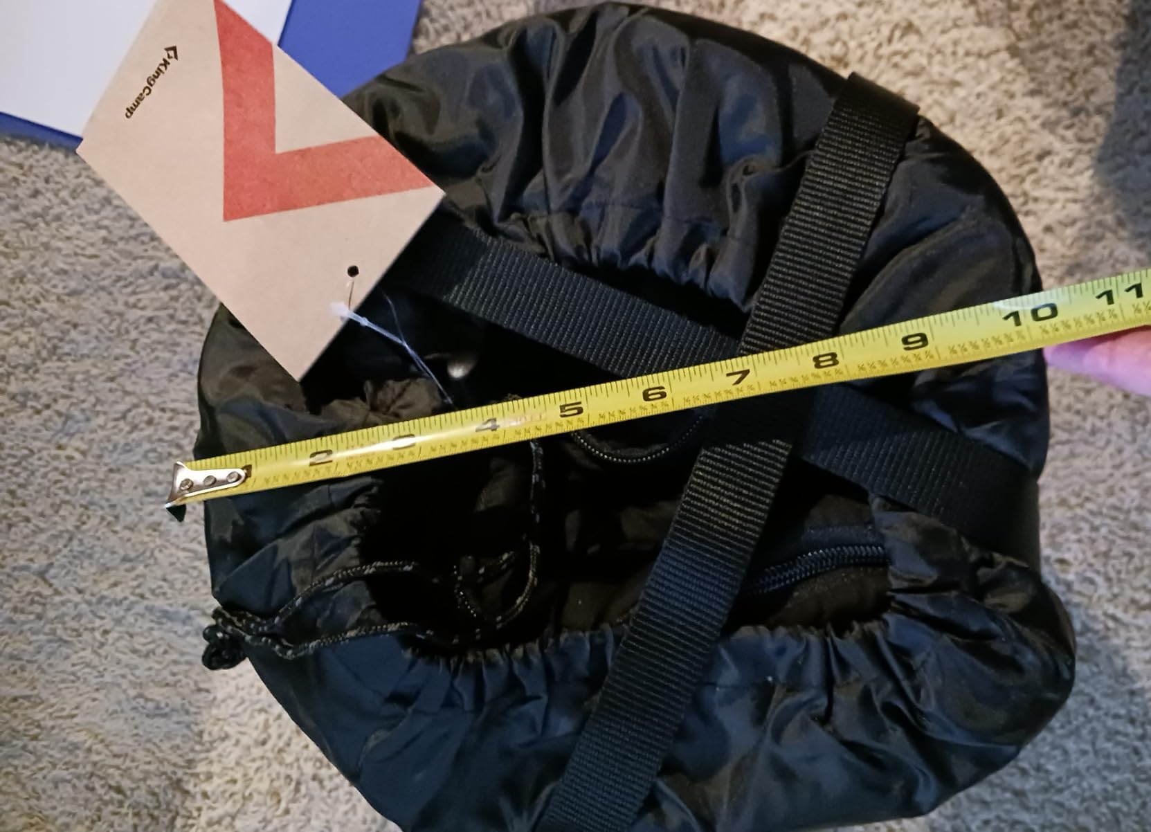 KingCamp 3-in-1 Sleeping Bag for Adults Cold & Warm Weather, XL Size for Big & Tall Individuals, Waterproof, Flannel Lining, Extra Length-Ideal for Camping & Backpacking (Black) customer photo 1