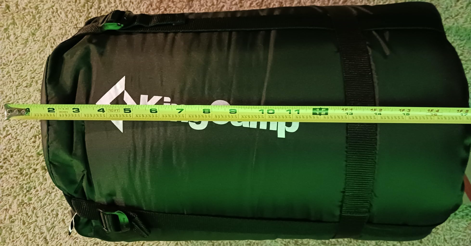 KingCamp 3-in-1 Sleeping Bag for Adults Cold & Warm Weather, XL Size for Big & Tall Individuals, Waterproof, Flannel Lining, Extra Length-Ideal for Camping & Backpacking (Black) customer photo 2