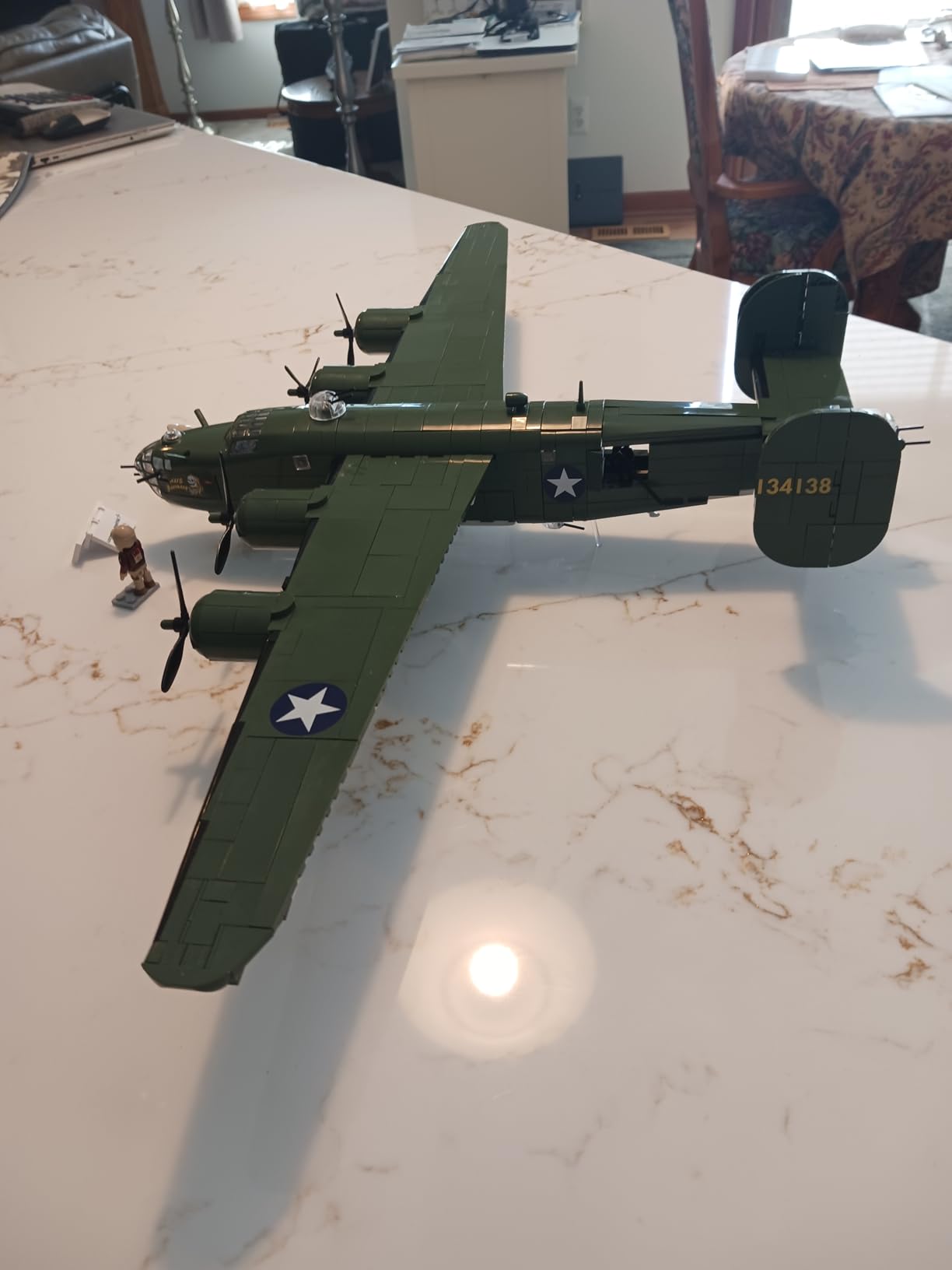 COBI Historical Collection WWII Consolidated B-24D LIBERATOR Plane Army Green, Large customer photo 1