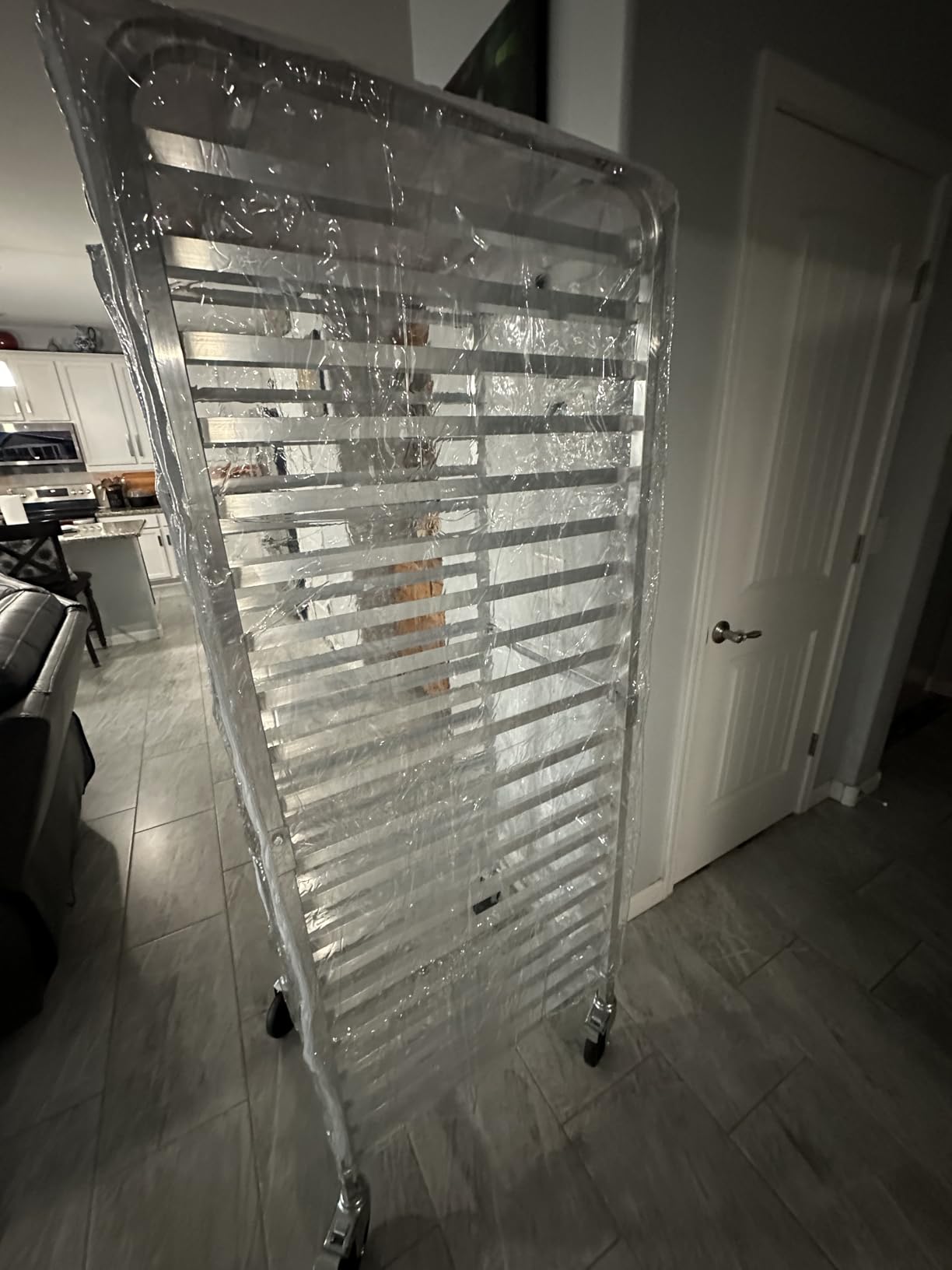 VEVOR Bun Pan Rack, Full Size 20-Tier Commercial Bakery Rack, Brake Wheels, Aluminum Racking Trolley, Full & Half Size, 26