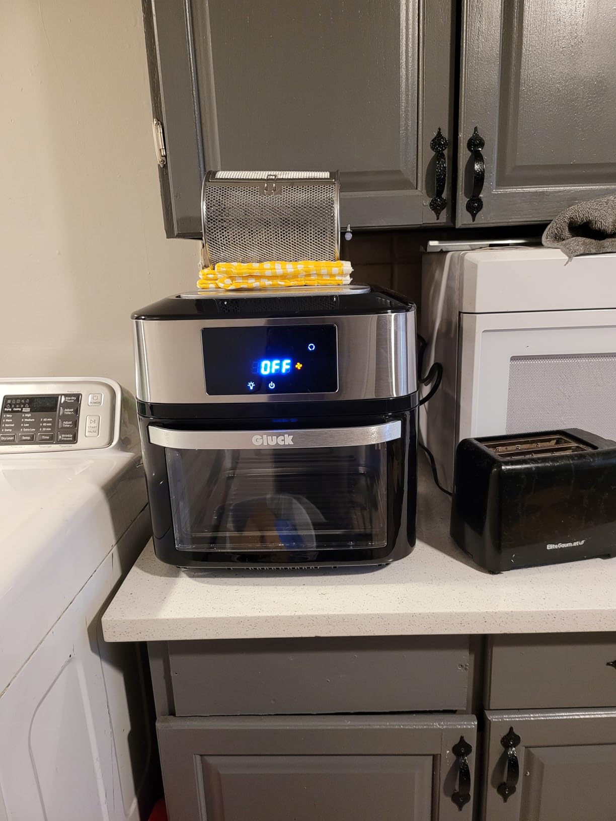 Air Fryer Oven Large 20 QT, 10-in-1 Toaster Oven Air Fryer Combo with Window for Family, Airfryer Oven with Rotisserie, 3 Dehydrating Racks customer photo 2