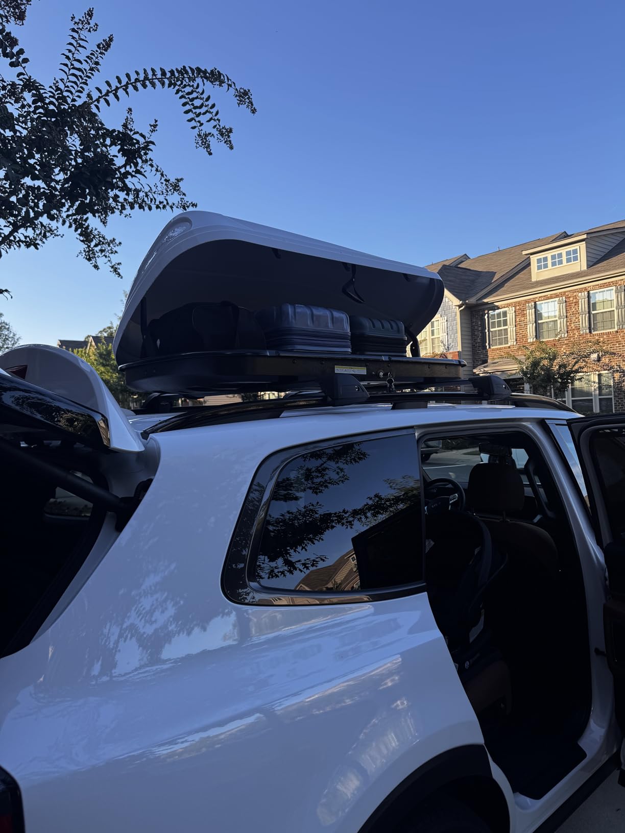 13 Cubic Feet Rooftop Cargo Carrier Box, Heavy Duty Hard Shell Roof customer photo 1