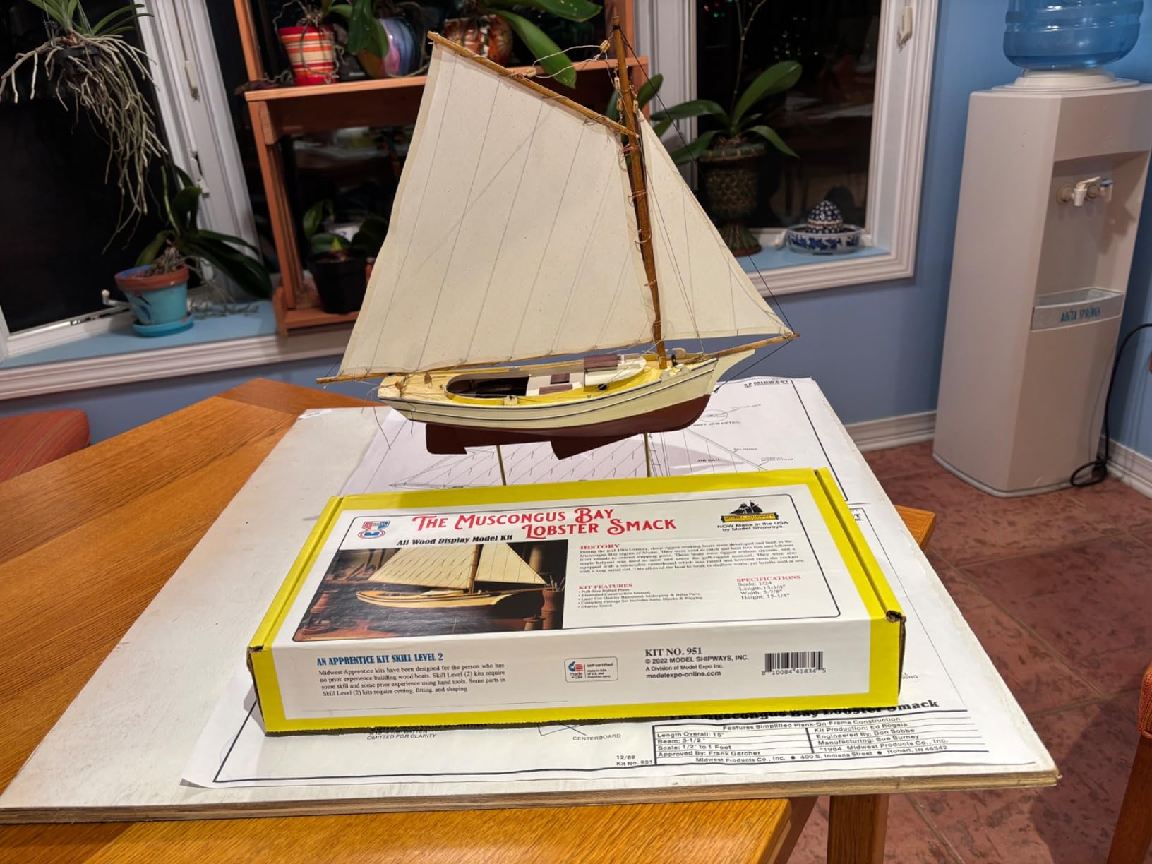 Midwest Muscongus Bay Lobster Smack 1:24 Wooden Ship Model Building Kit for Adults DIY Woodcraft Self Assembly customer photo 1