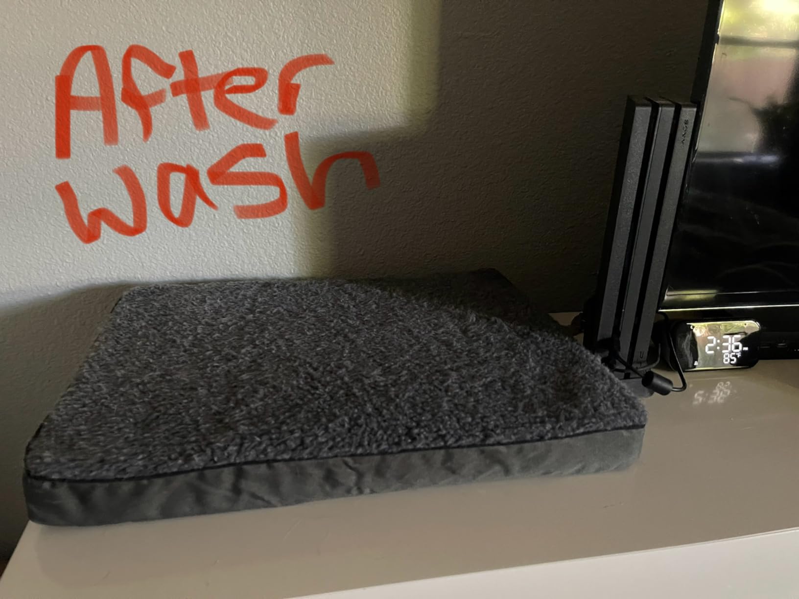Heated Pet Beds for Indoor/Outdoor Cat & Dog Orthopedic Foam Warming Cat Beds Auto Temperature Control, Washable Cover with Waterproof Liner Thermo Kitty Electric Heating Bed customer photo 1