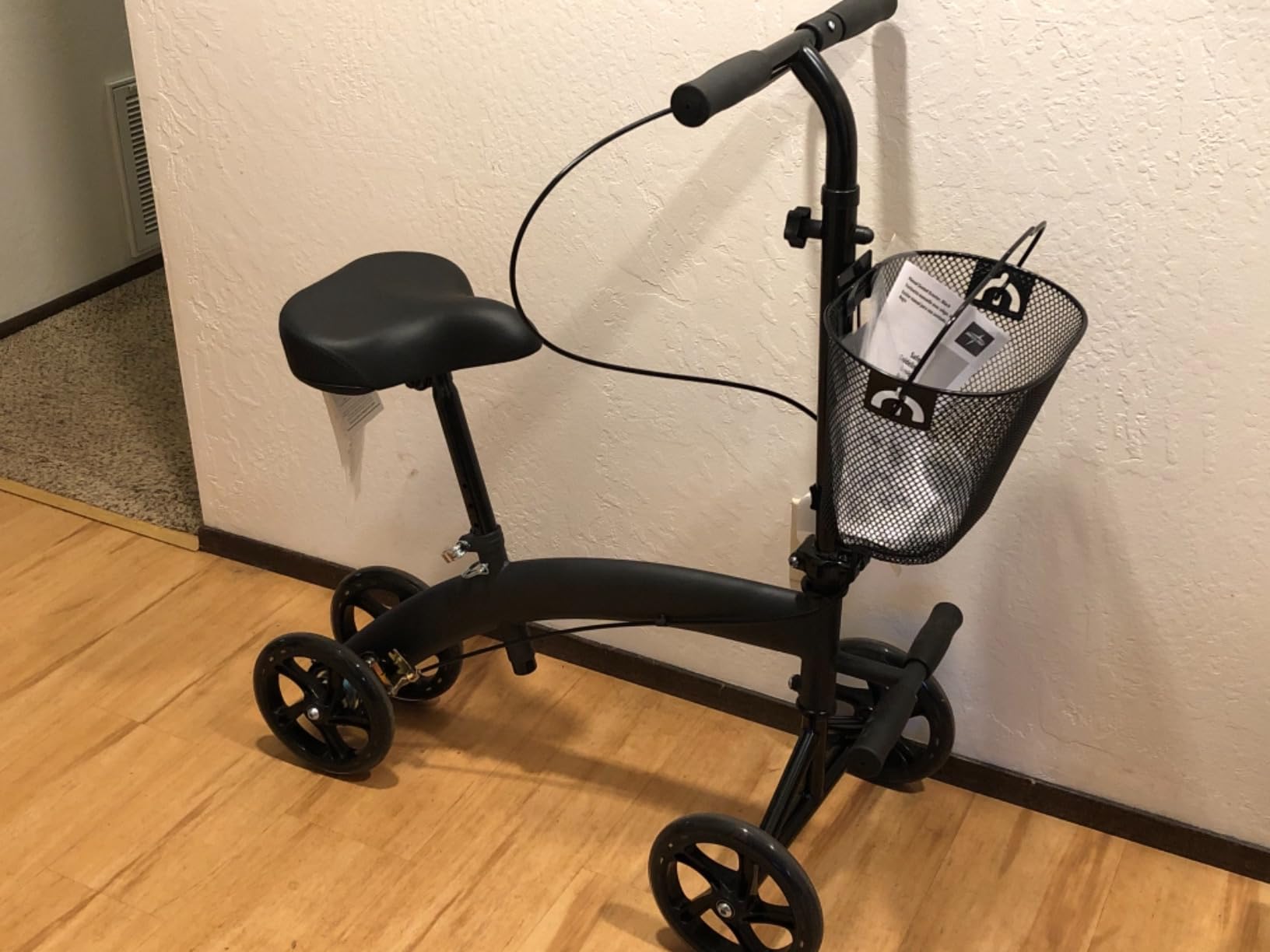 Medline Manual Seated Mobility Scooter Knee Walker, 8
