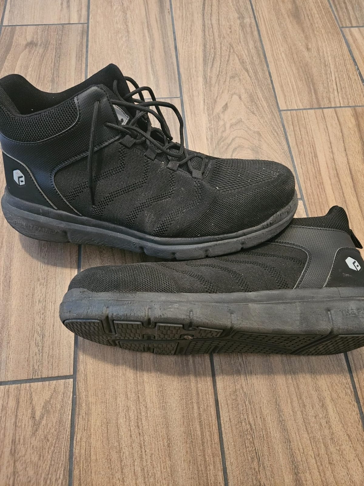 FitVille Extra Wide Work Boots for Men Composite Steel Toe Safety Boots High Top Work Shoes for Men customer photo 2