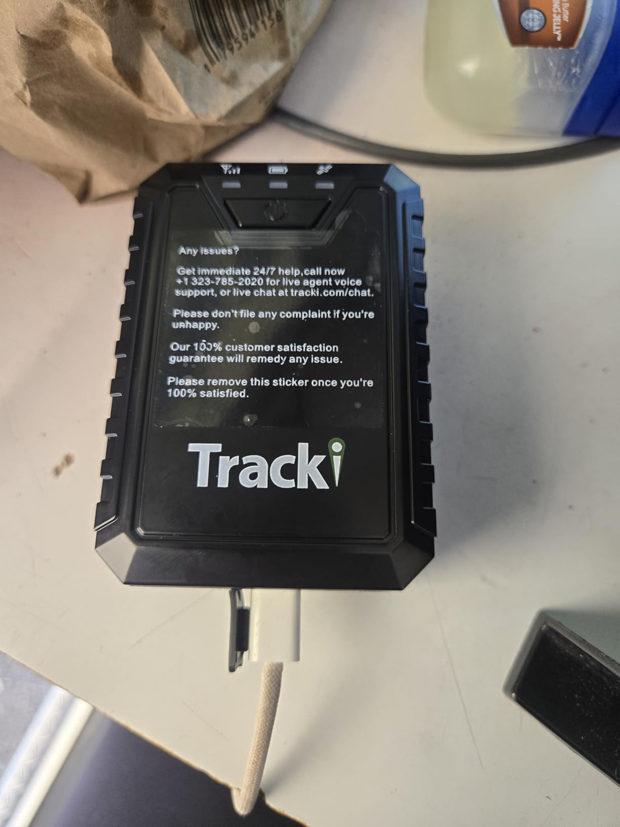 Tracki Pro GPS Tracker for Vehicles, Magnetic Waterproof 4G LTE Car Tracker | Long-Life Battery Up to 7 Months, Unlimited Distance, Smart Alerts, Subscription Required customer photo 1