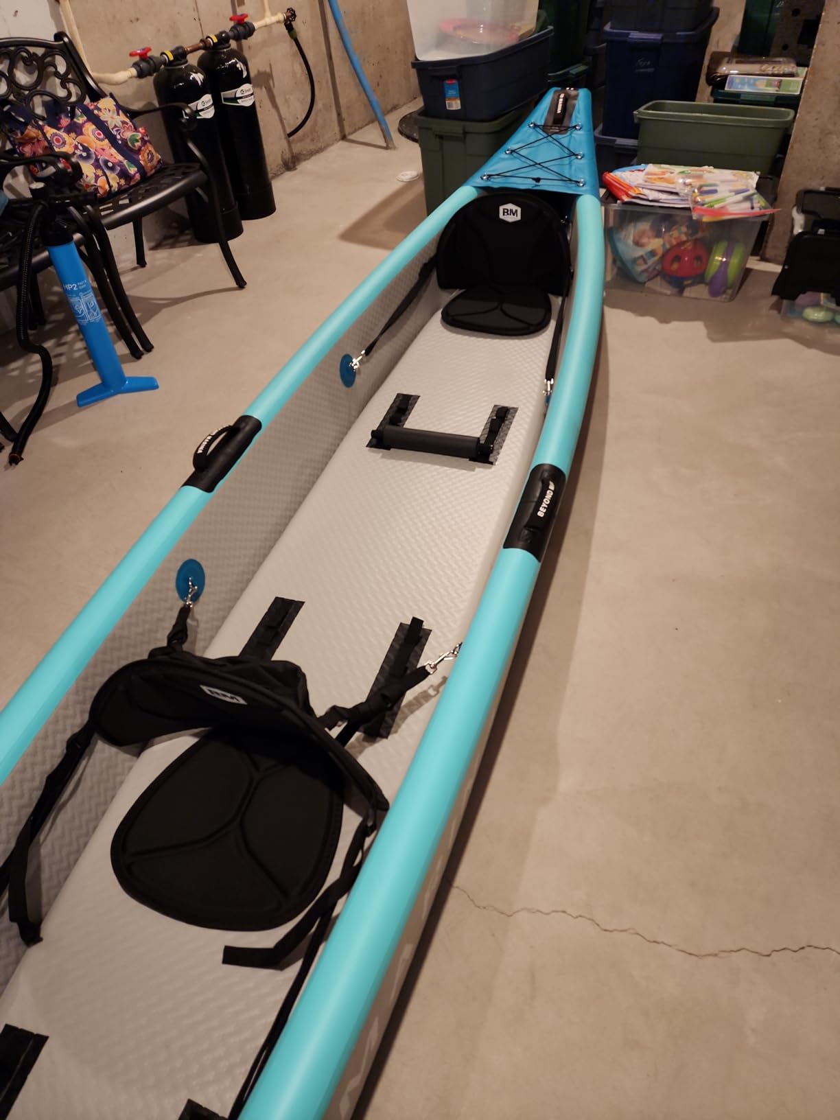 BEYOND MARINA Inflatable Kayak 1/2/3 Person Adult- Full Drop Stitch Kayak | Quick Inflation and Deflation, Wheeled Backpack for Easy Transport customer photo 2