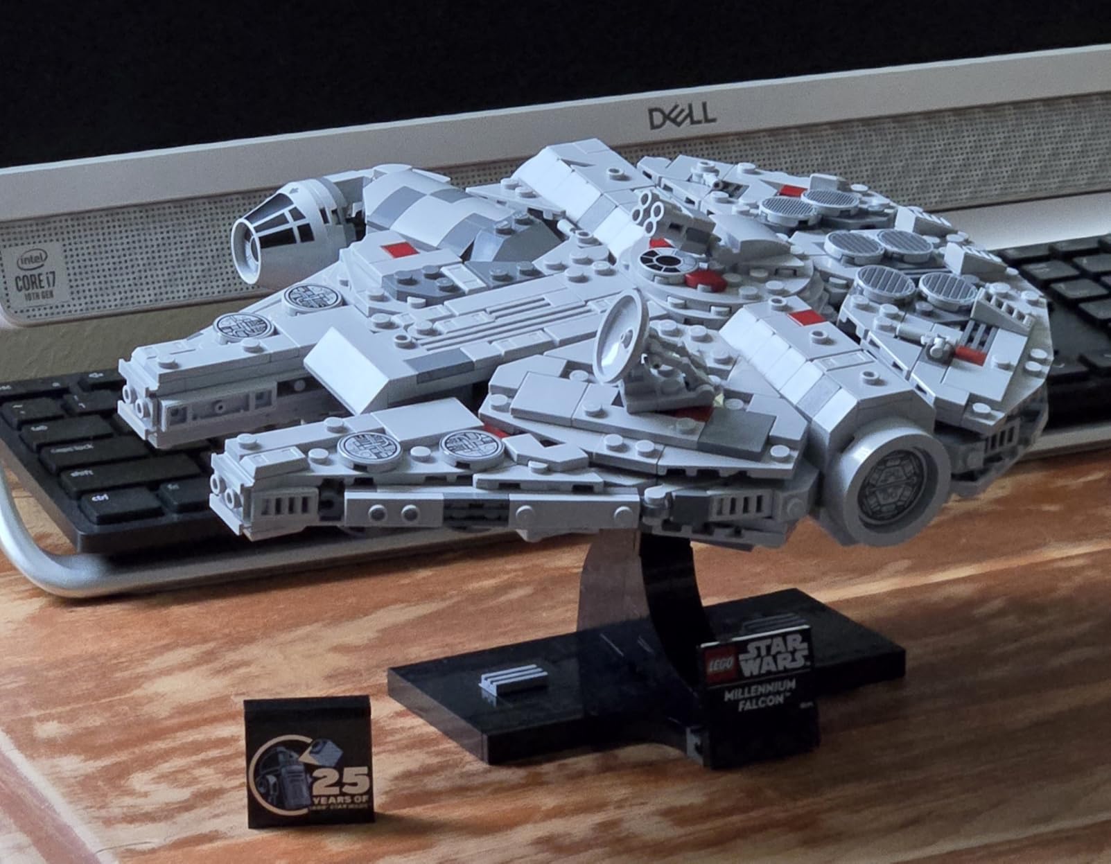 LEGO Star Wars Millennium Falcon 25th Anniversary Collectible - DIY Building Set for Adults, Men & Women, Ages 18+ - A New Hope Model with Display Stand - Star Wars Gift - 75375 customer photo 1