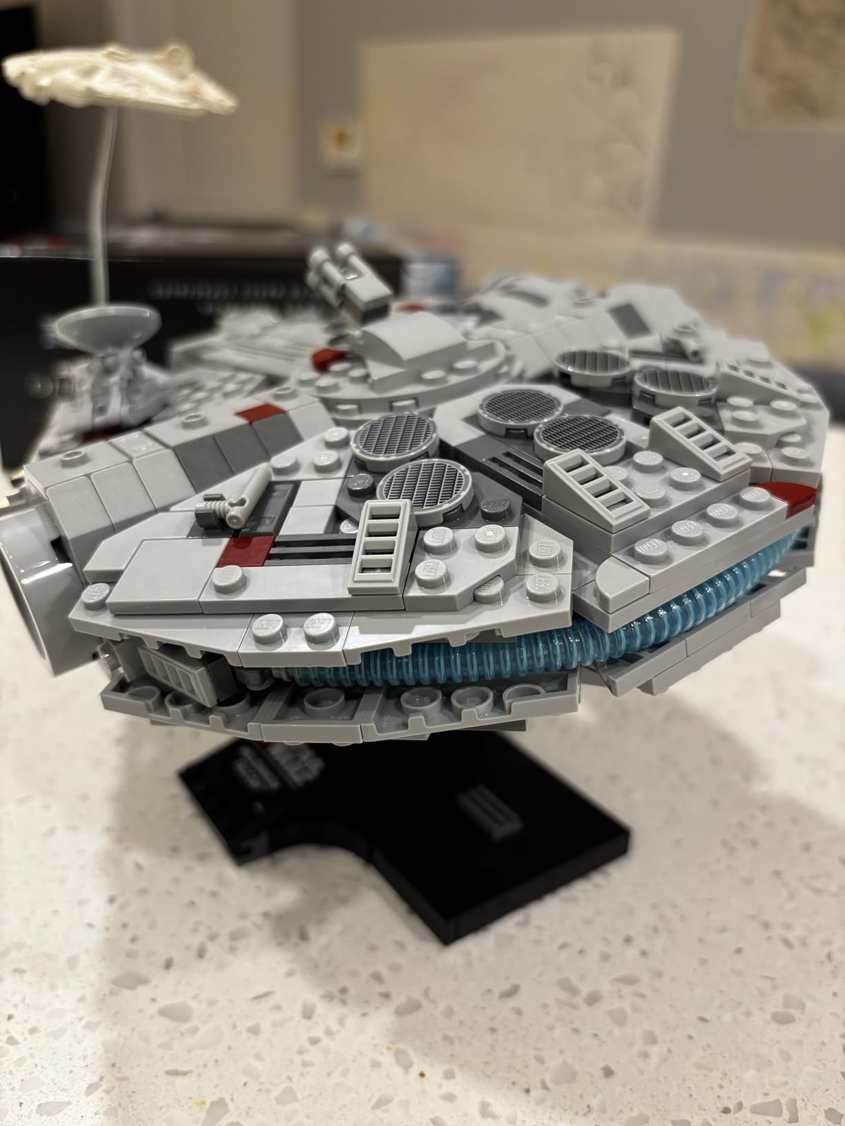 LEGO Star Wars Millennium Falcon 25th Anniversary Collectible - DIY Building Set for Adults, Men & Women, Ages 18+ - A New Hope Model with Display Stand - Star Wars Gift - 75375 customer photo 2