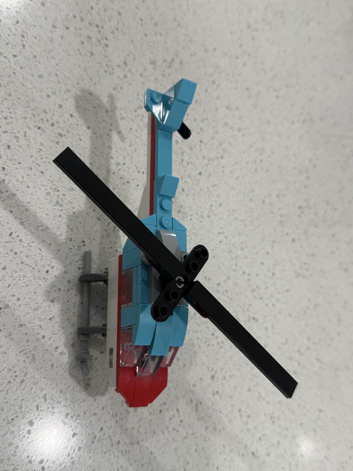 Creator 3 in 1 Flatbed Truck with Helicopter Toy, Transforms from Flatbed Truck Toy to Propeller Plane to Hot Rod and SUV Cars, Gift Idea for Boys and Girls Ages 7 Years Old and Up, 31146 customer photo 2