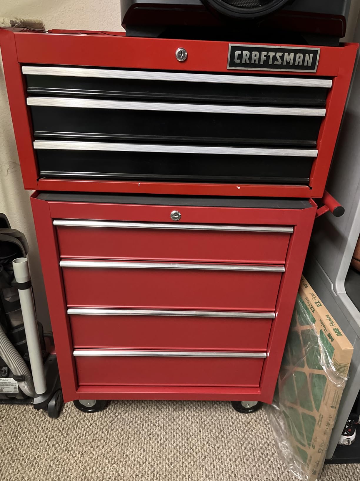 4 Drawer Rolling Tool Cabinet, Lockable Steel Tool Chest, Heavy Duty Metal Garage Workshop Storage Cart customer photo 1