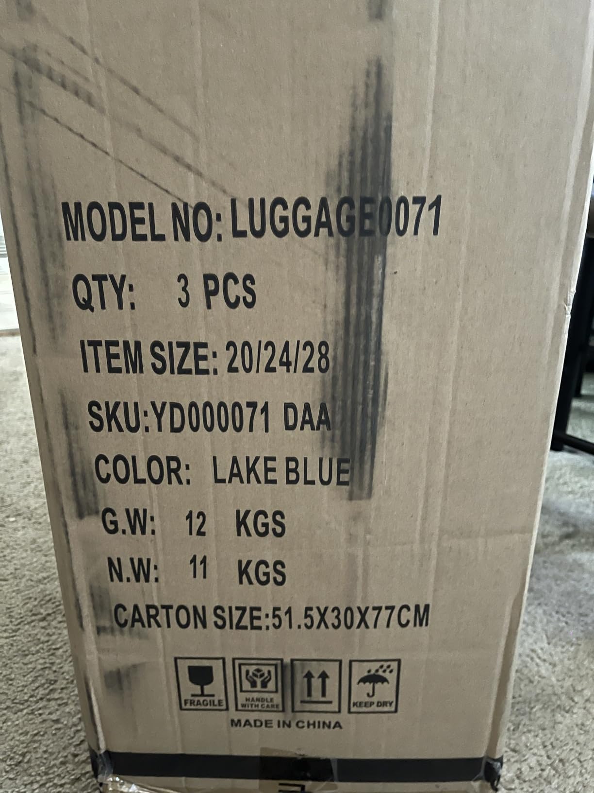 Coolife Hardside ABS Luggage, TSA Lock, Spinner Wheels, 24in Checked customer photo 2