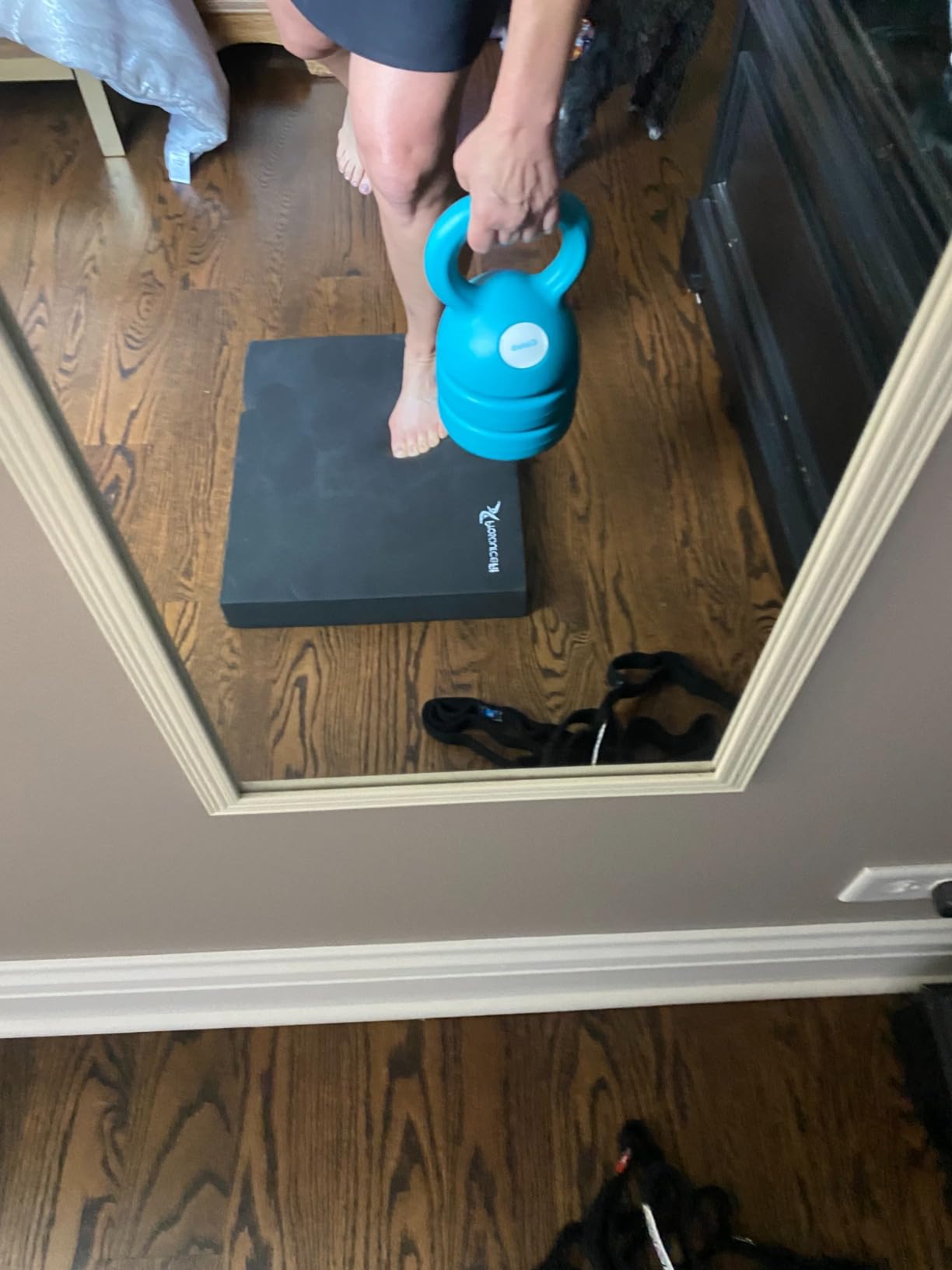Adjustable Kettlebell Weight Set: 3-in-1 Kettlebells (5lbs 8lbs 12lbs) for Home Gym Full-Body Workout Strength Training Weight Loss | Good for Beginners customer photo 1