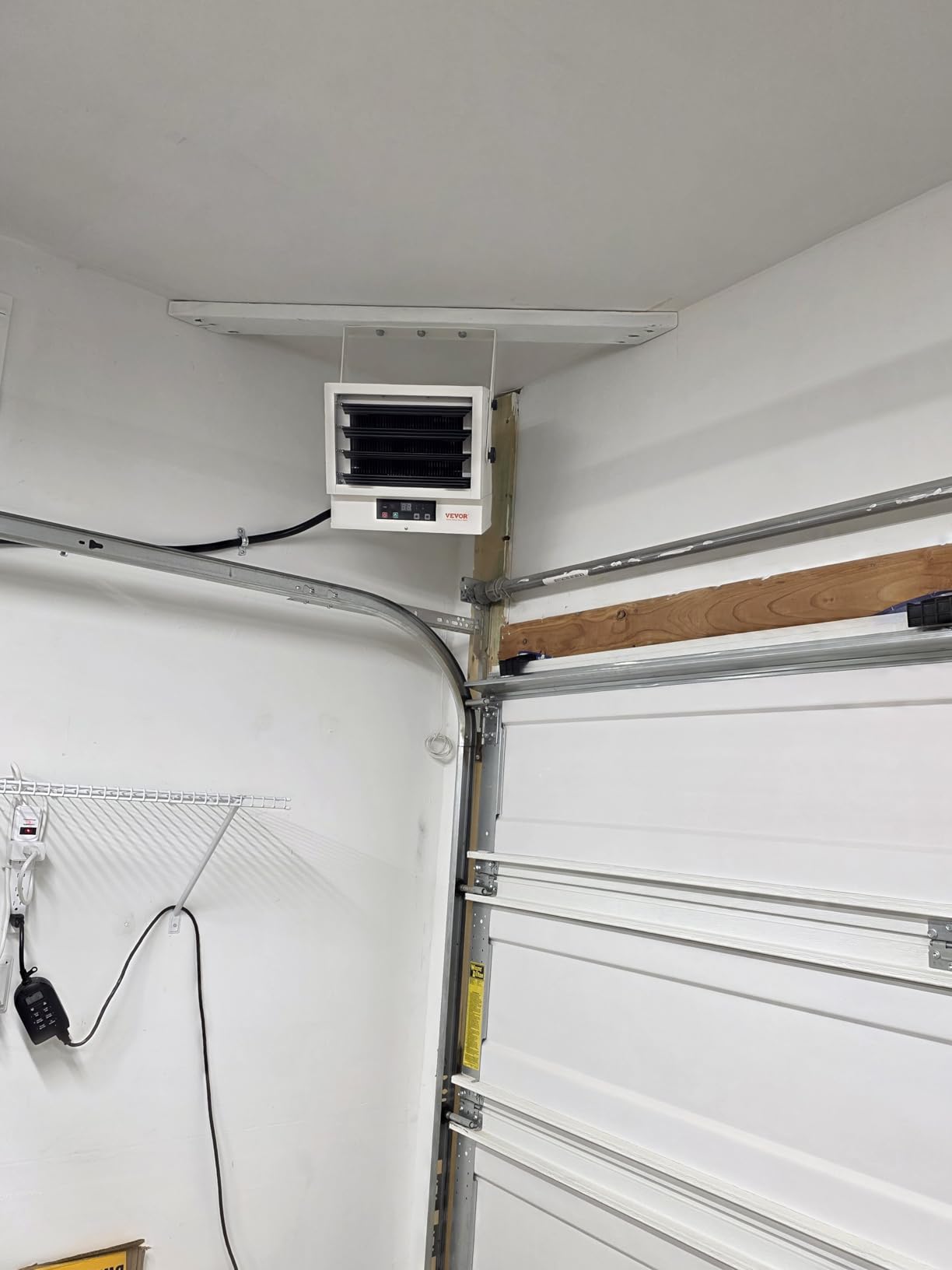 VEVOR Electric Garage Heater, 7500 Watt Digital Fan Forced Wall Ceiling Mount Shop Heater, Remote Control, Overheat Protection, Hardwired Heater with 9 Hour Timer, ETL Listed customer photo 2