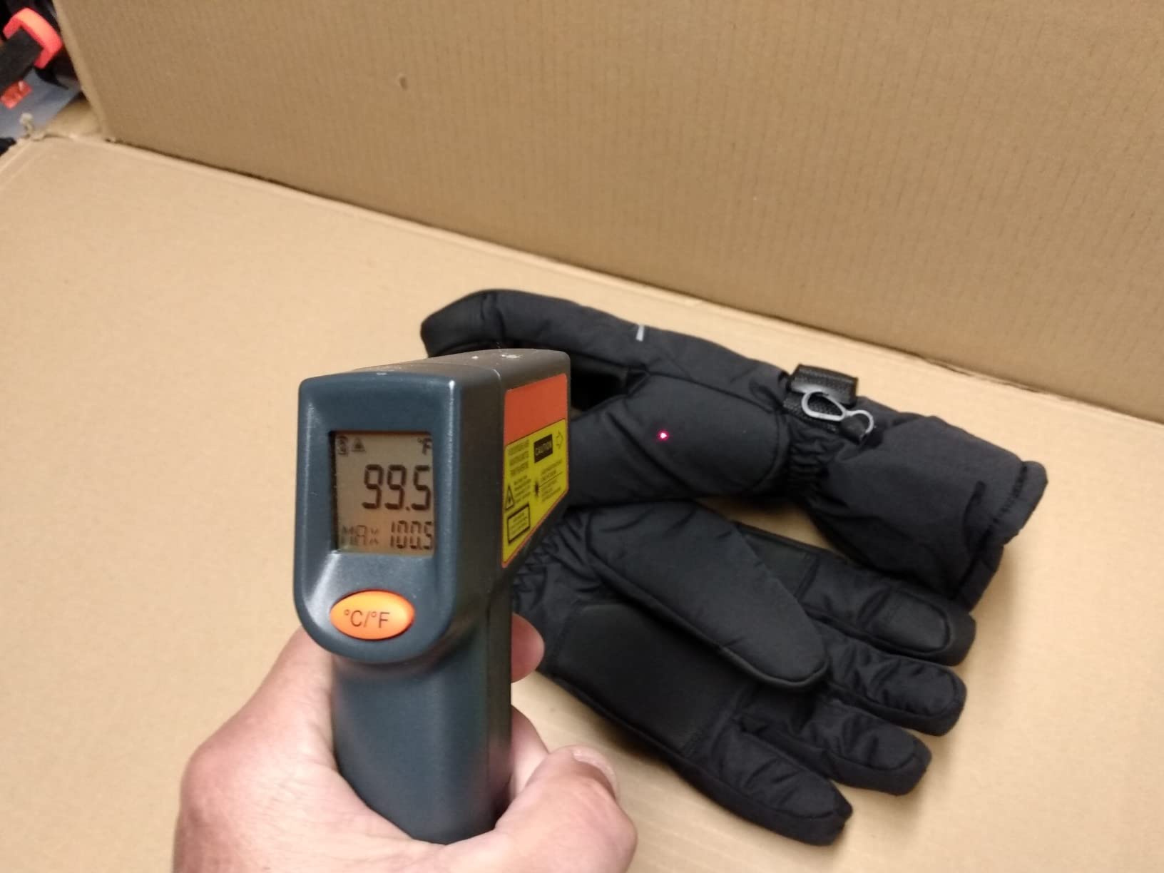Men's Heated Gloves - Rechargeable Battery Powered Winter Warmers, Touchscreen, Ski, Electric, Waterproof Heating Gloves for Arthritis, Cold Weather customer photo 2