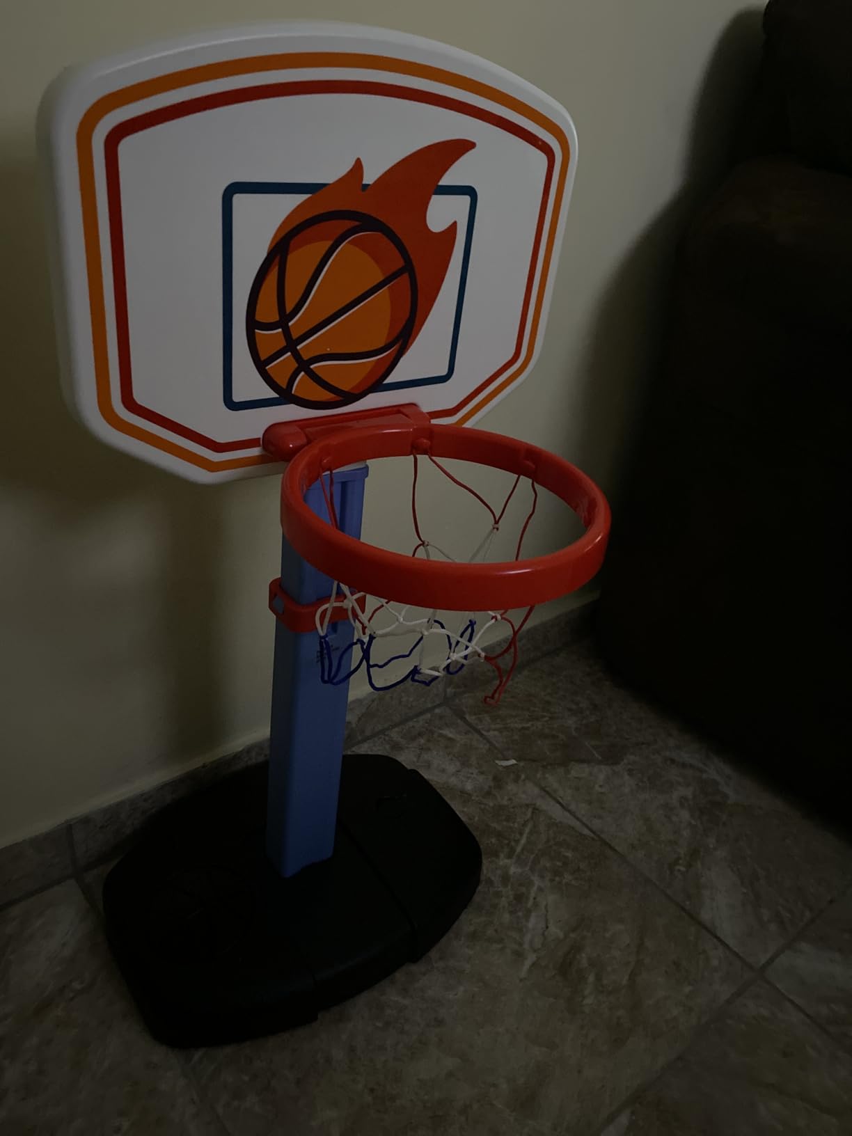 JOYIN Toddler Basketball Hoop Indoor, Adjustable Basketball Goal for Kids with 4 Balls, Game Toys for Playroom Pool Outdoor, Birthday Gift for Baby Boys Girls Age 1 2 3 4 - Air Pump Included customer photo 2