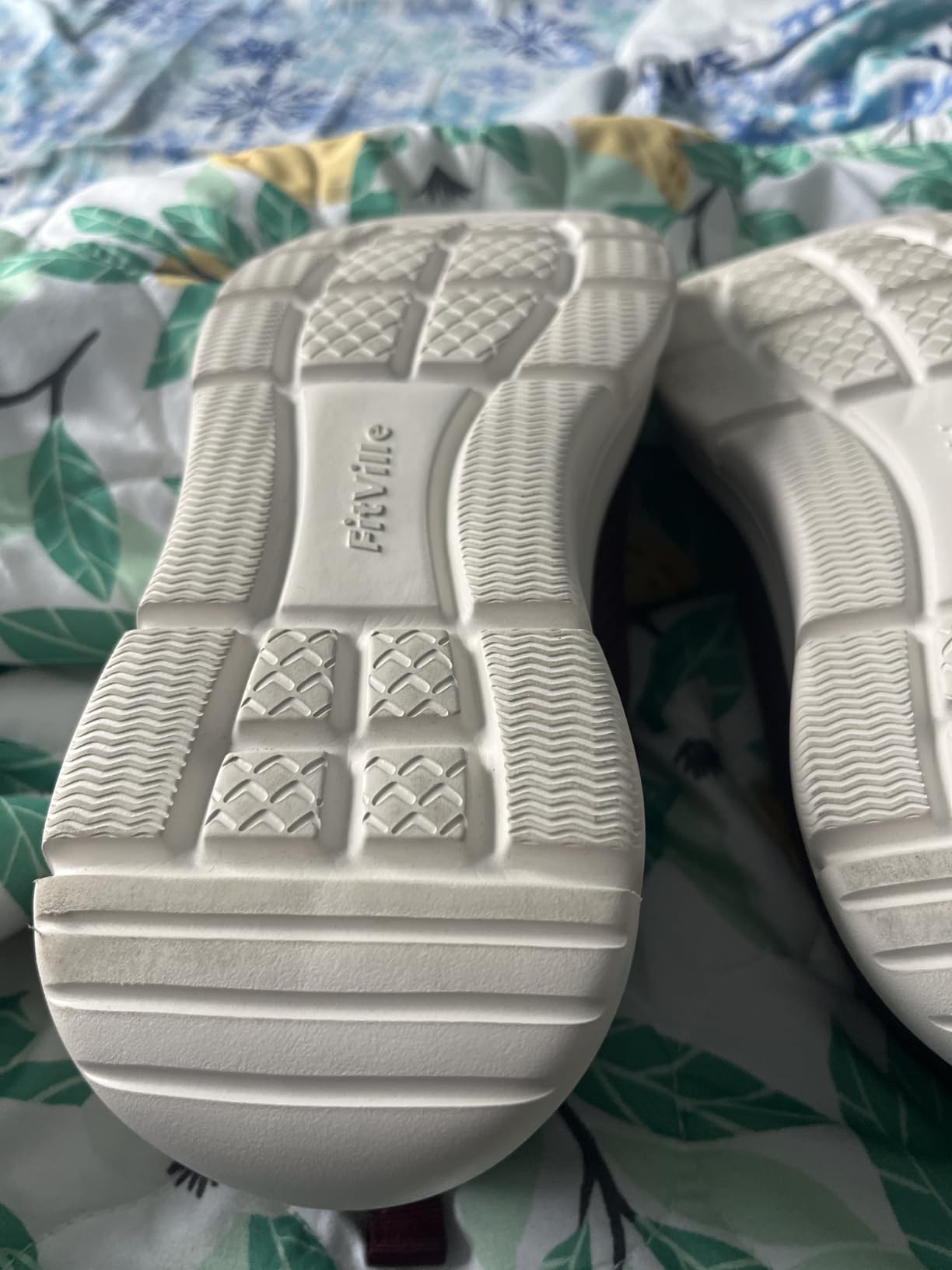 FitVille Diabetic Shoes for Women Wide Width Mesh Slip on Wide Walking Shoes Women for Swollen Feet with Adjustable Strap Lightweight customer photo 1