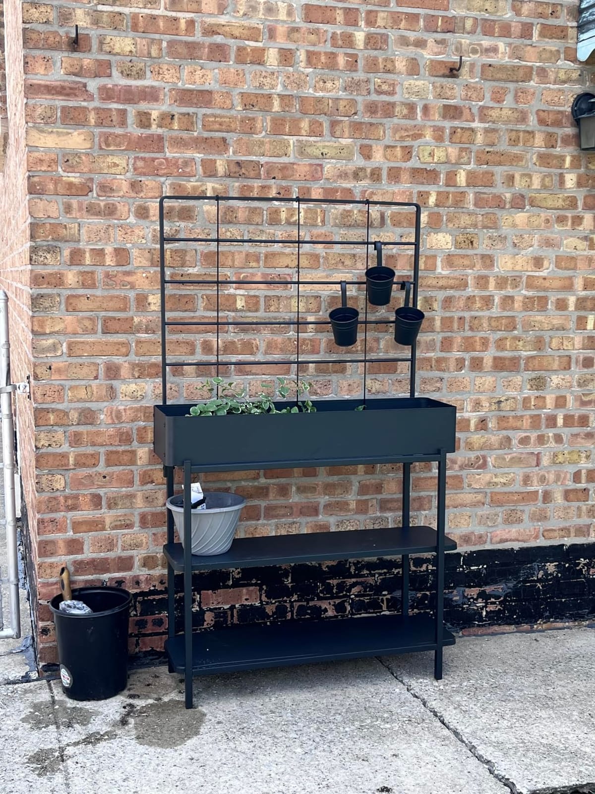 FOYUEE Metal Raised Garden Bed with Trellis & Legs customer photo 1