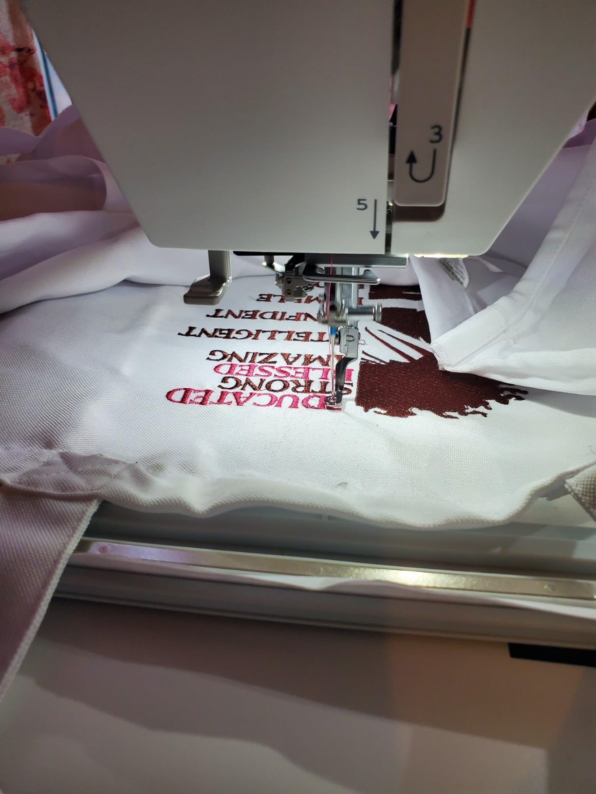Janome Memory Craft 500e LE Embroidery Machine | 160 Built-In Designs, 6 Monogramming Fonts, USB drive with 30 exclusive large designs, Large Embroidery Area, High-Speed customer photo 1
