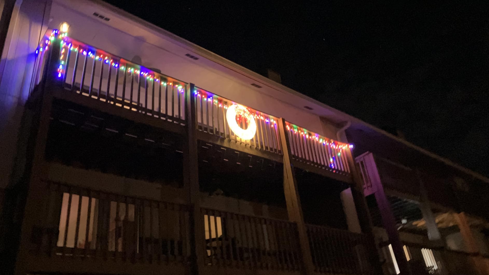 Best Choice Products 36in Pre-Lit Outdoor Christmas Wreath Decoration, LED Metal Holiday Decor for Home w/ 120 Lights, Bow - Green/Red customer photo 2