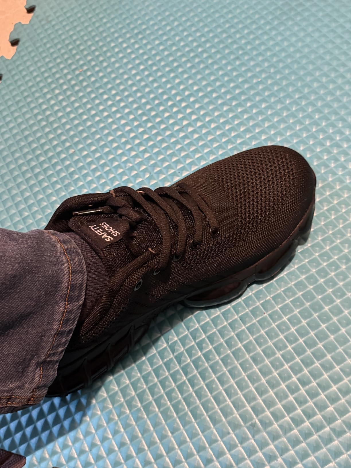 Steel Toe Shoes for Men Lightweight Work Shoes Safety Sneakers with Kevlar Puncture Resistant Midsole Comfortable Low Top Work Shoes for Warehouse Factory Light Construction customer photo 1